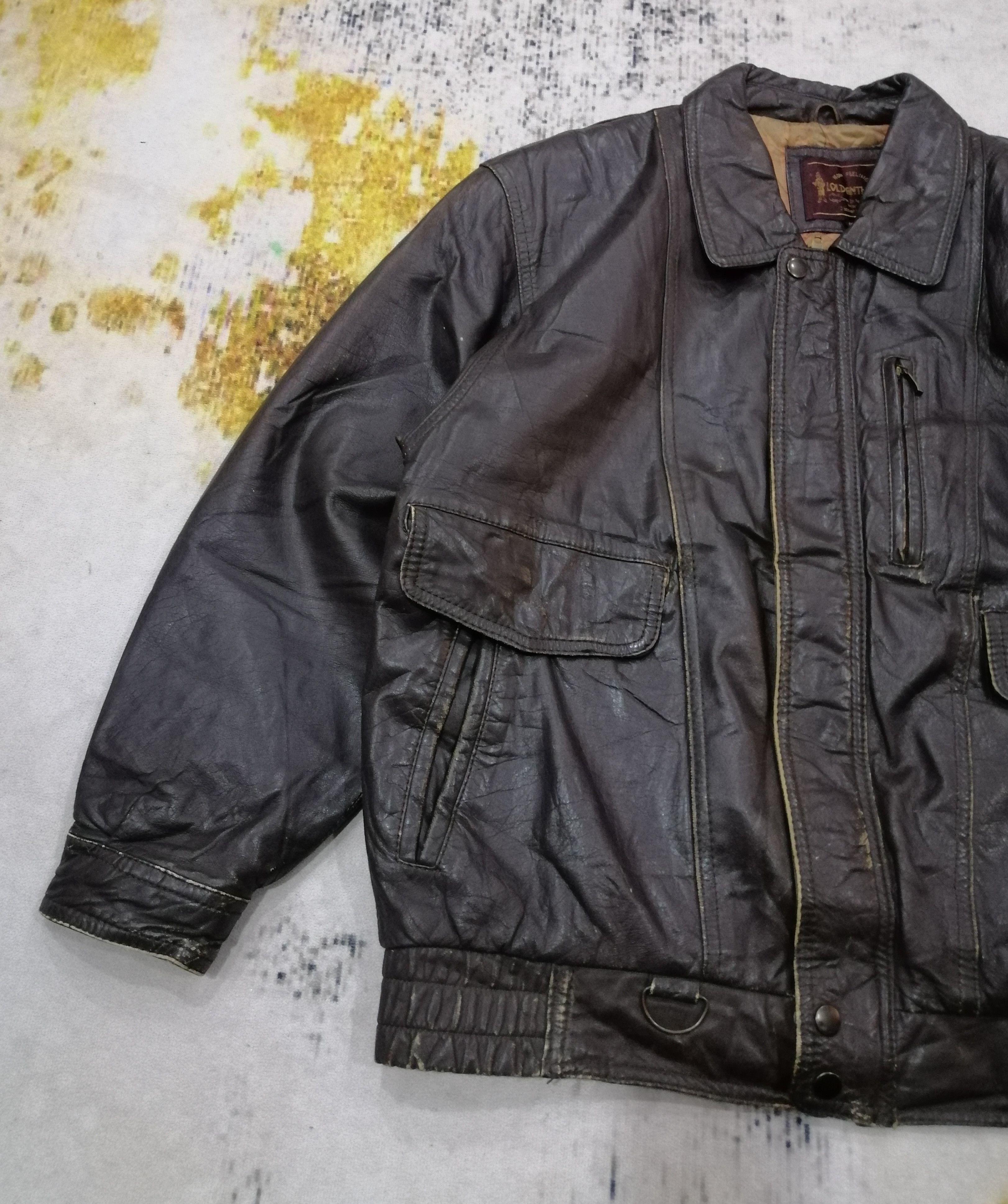 Vintage Vintage Lold Anthony Leather Faded Jacket Size US M / EU 48-50 / 2 - 3 Thumbnail