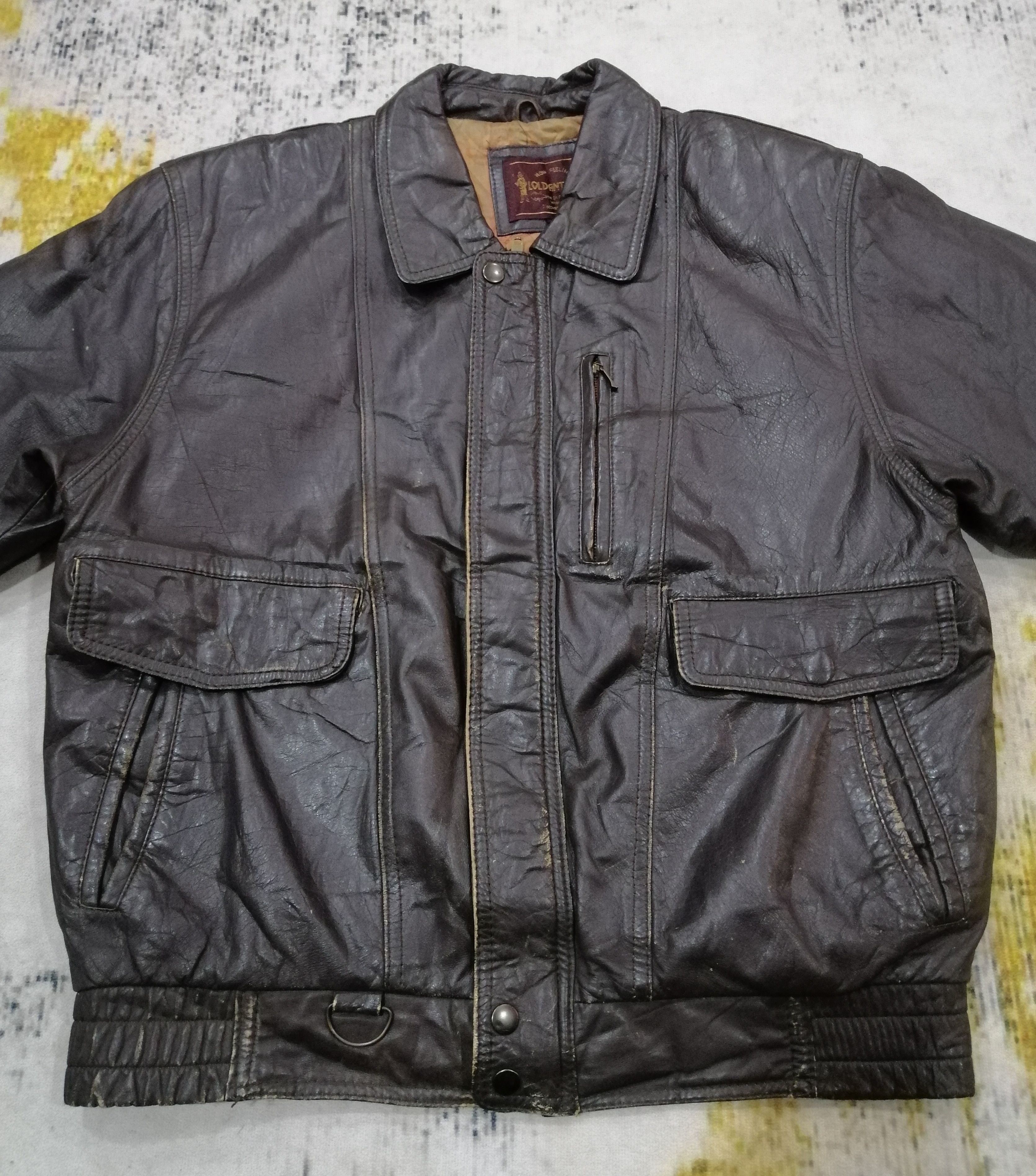 Vintage Vintage Lold Anthony Leather Faded Jacket Size US M / EU 48-50 / 2 - 5 Thumbnail