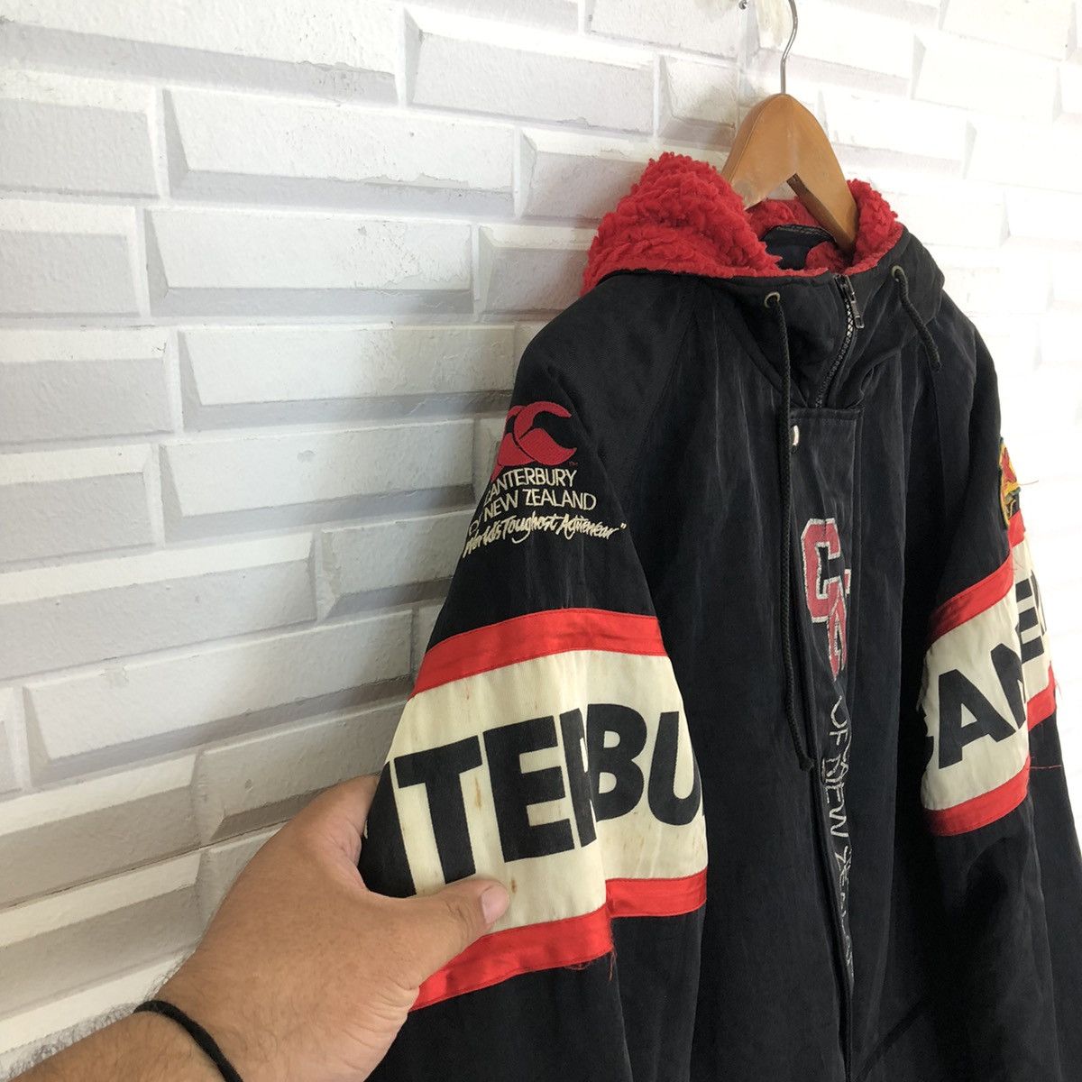 Japanese Brand VINTAGE CANTERBURY OF NEW ZEALAND COACH JACKET HOODIE Size US L / EU 52-54 / 3 - 5 Thumbnail
