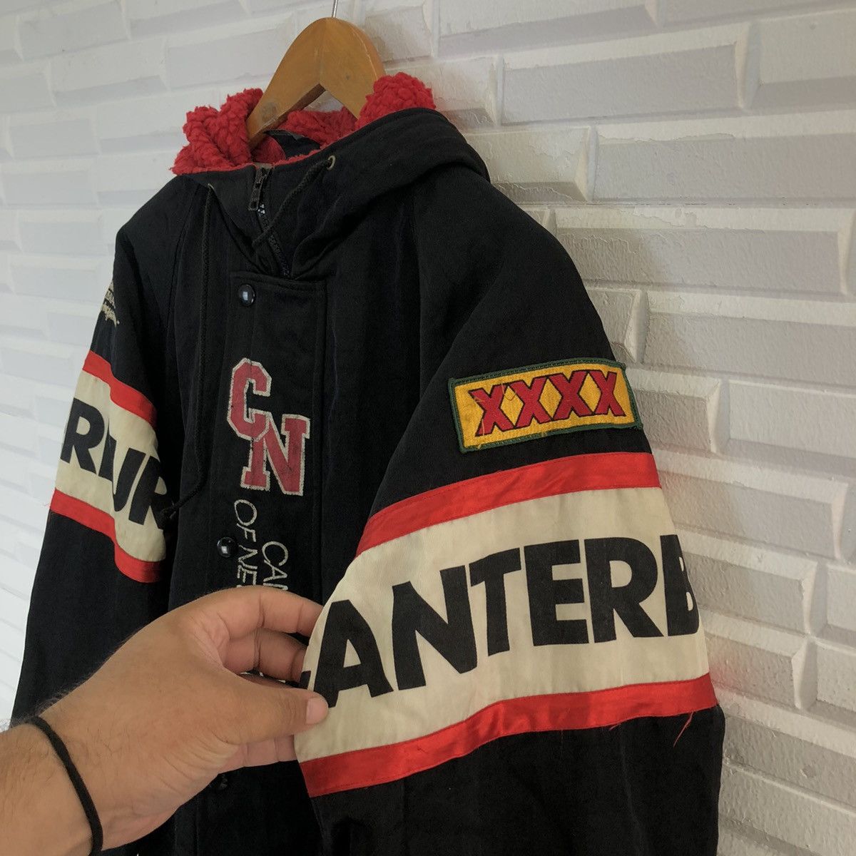 Japanese Brand VINTAGE CANTERBURY OF NEW ZEALAND COACH JACKET HOODIE Size US L / EU 52-54 / 3 - 6 Thumbnail
