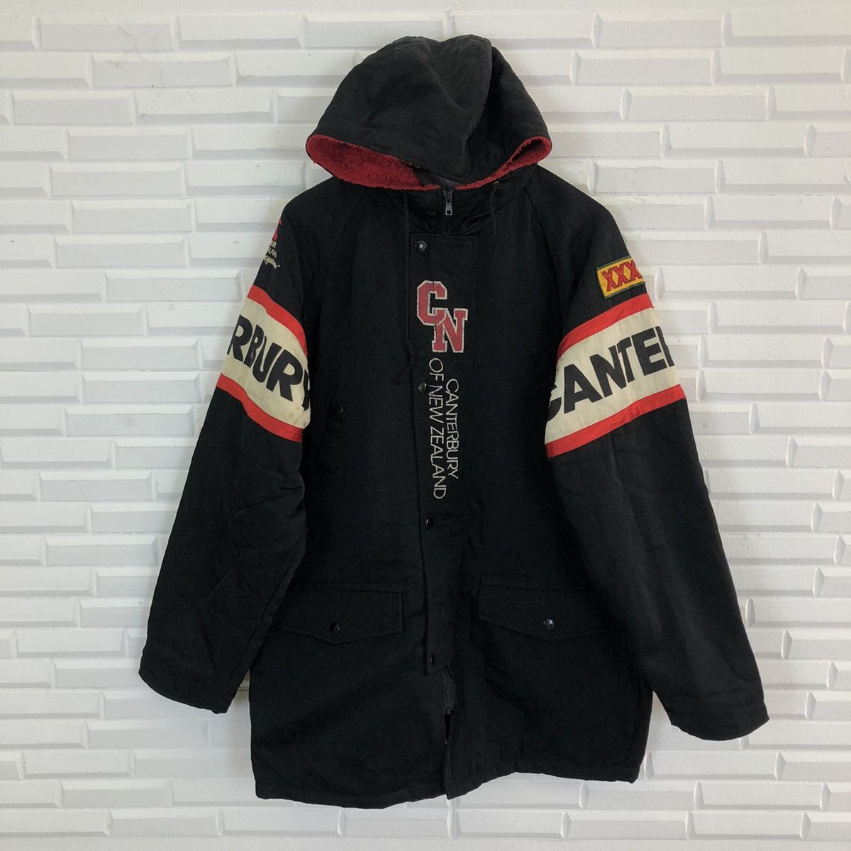 Japanese Brand VINTAGE CANTERBURY OF NEW ZEALAND COACH JACKET HOODIE Size US L / EU 52-54 / 3 - 11 Thumbnail