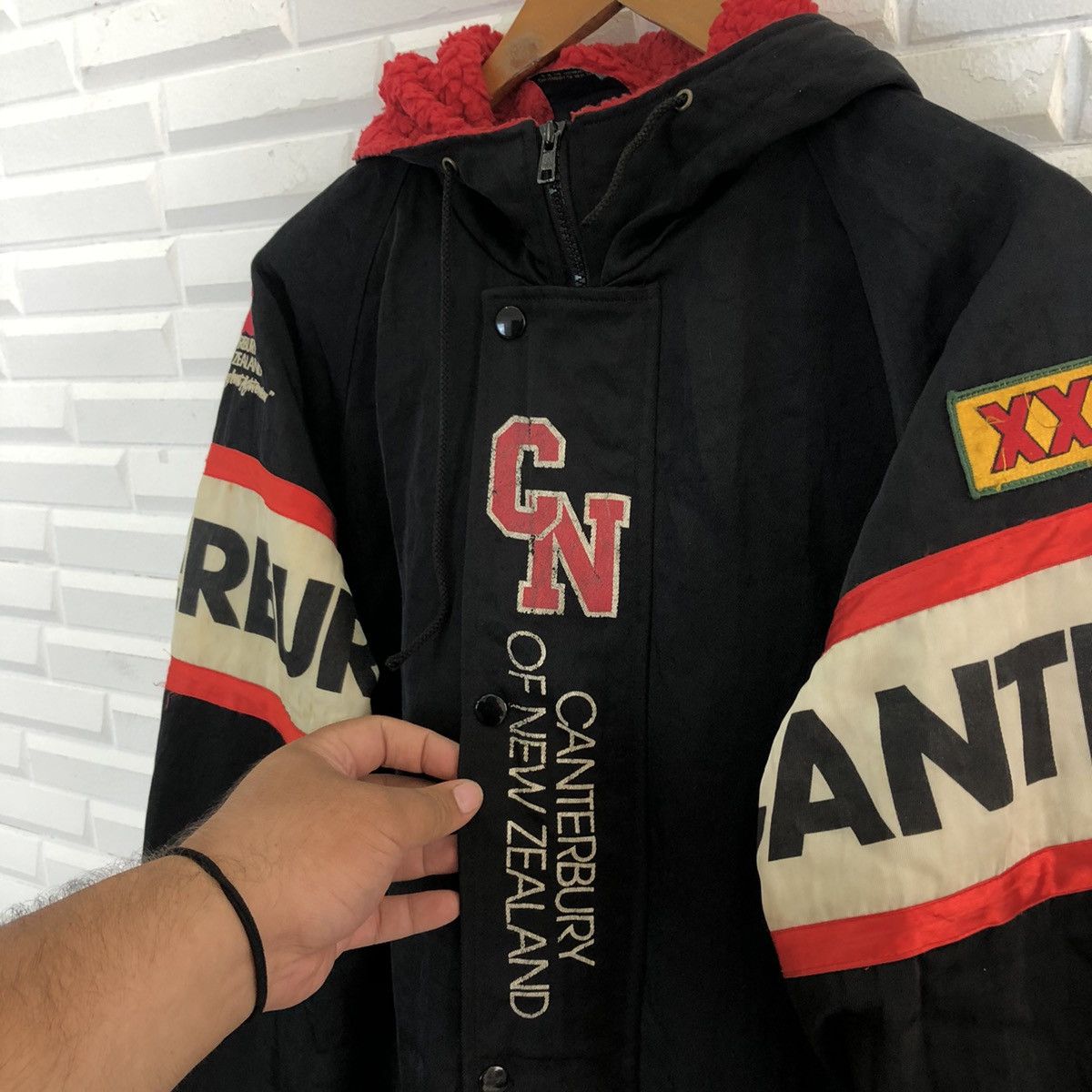 Japanese Brand VINTAGE CANTERBURY OF NEW ZEALAND COACH JACKET HOODIE Size US L / EU 52-54 / 3 - 7 Thumbnail