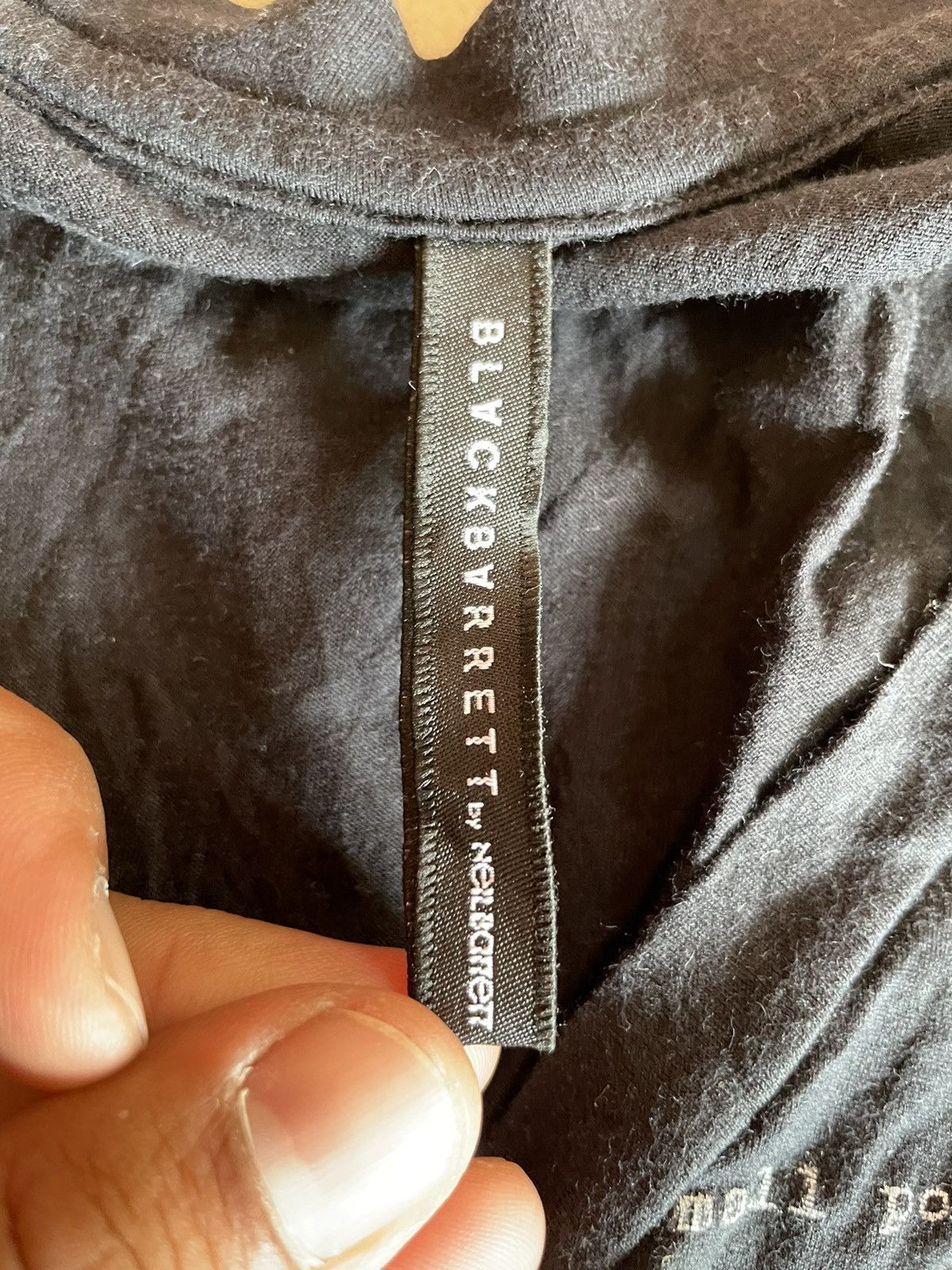Black Barrett Black Barret By Neil Barret Double Neck V Tee designer XL Size US XL / EU 56 / 4 - 6 Thumbnail