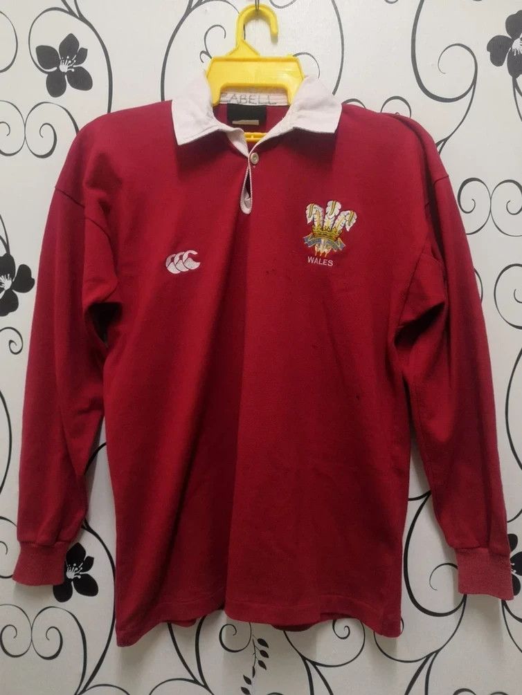 All Blacks Vintage Canterbury Wales Rugby Jersey Polo Shirt Rare Size US S / EU 44-46 / 1 - 1 Thumbnail
