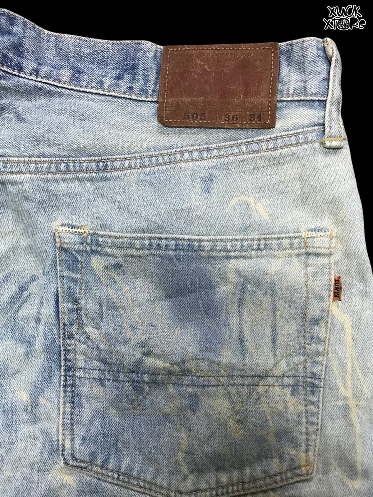 Edwin × Japanese Brand Vintage EDWIN Lot 505 Selvage Design 36 Size US 36 / EU 52 - 8 Thumbnail