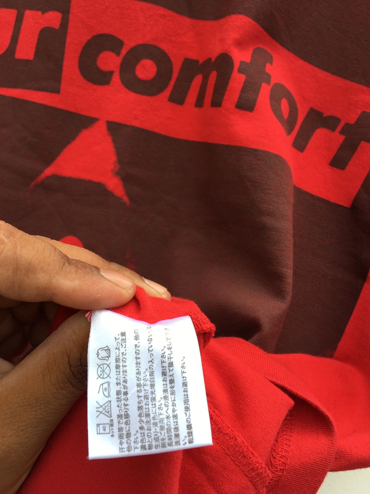 Barbara Kruger Barbara Kruger ‘Your comforts is my silence’ Red Tshirt Size US L / EU 52-54 / 3 - 9 Thumbnail