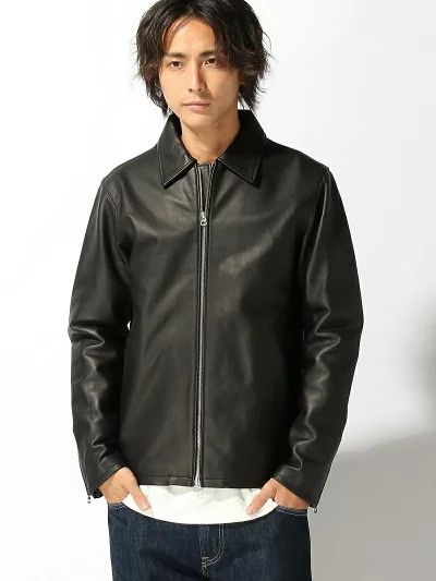 Beams Plus B:Ming by Beams Sheep Leather Jacket | Grailed