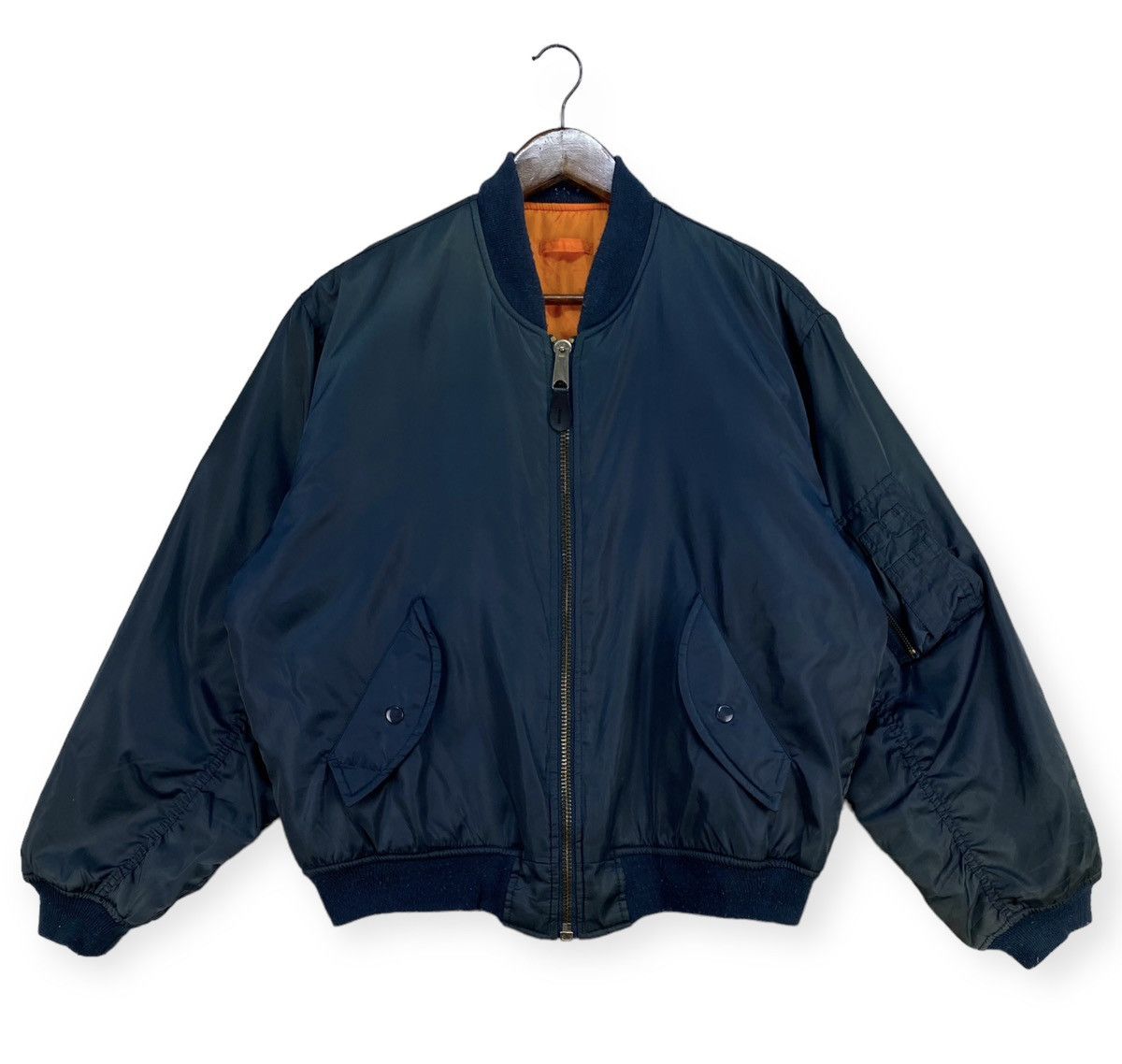 Vintage Vintage Usaf Intermediate Ma-1 Bomber Jacket Size US M / EU 48-50 / 2 - 1 Thumbnail