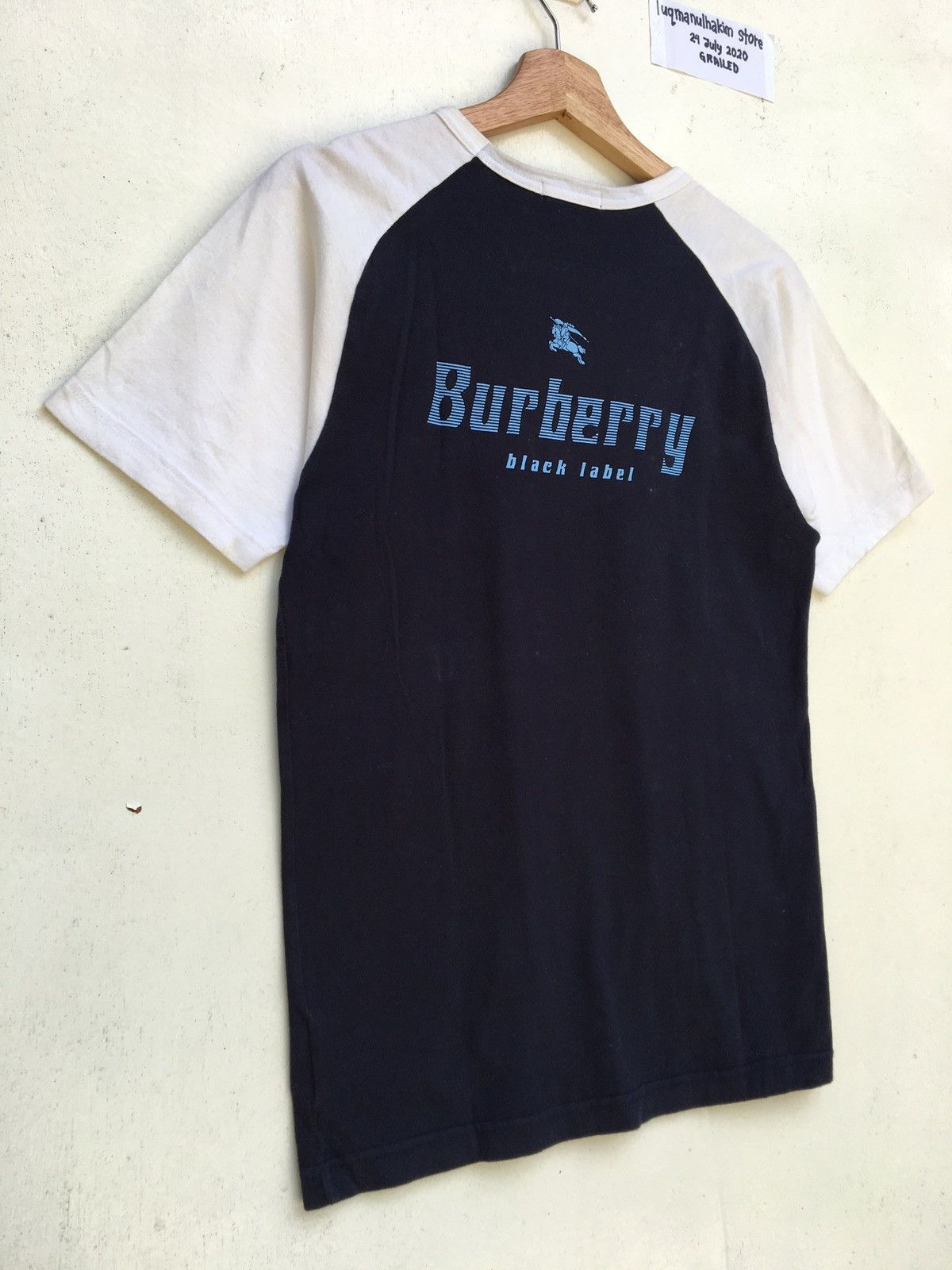 Burberry Vintage Burberry Jet Set Black Label Short Sleeve Size US S / EU 44-46 / 1 - 2 Thumbnail