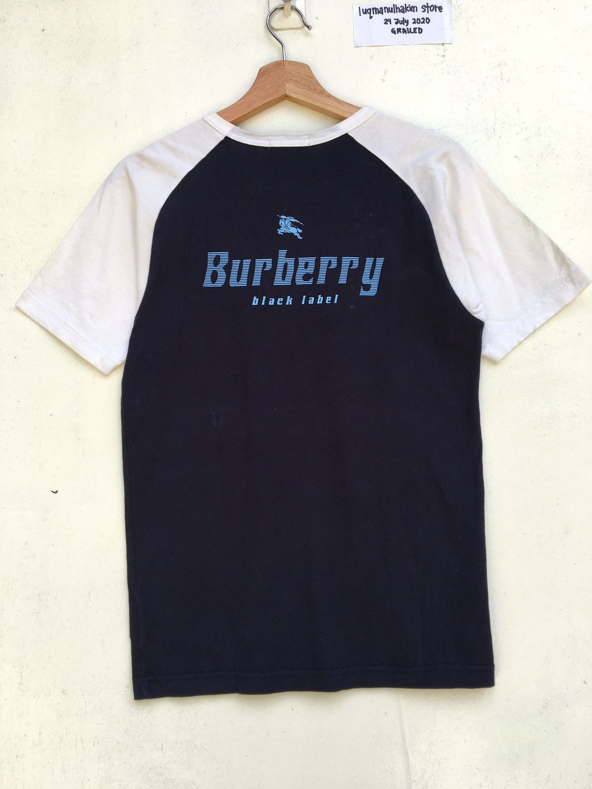 Vintage Burberry Jet Set Black Label Short Sleeve