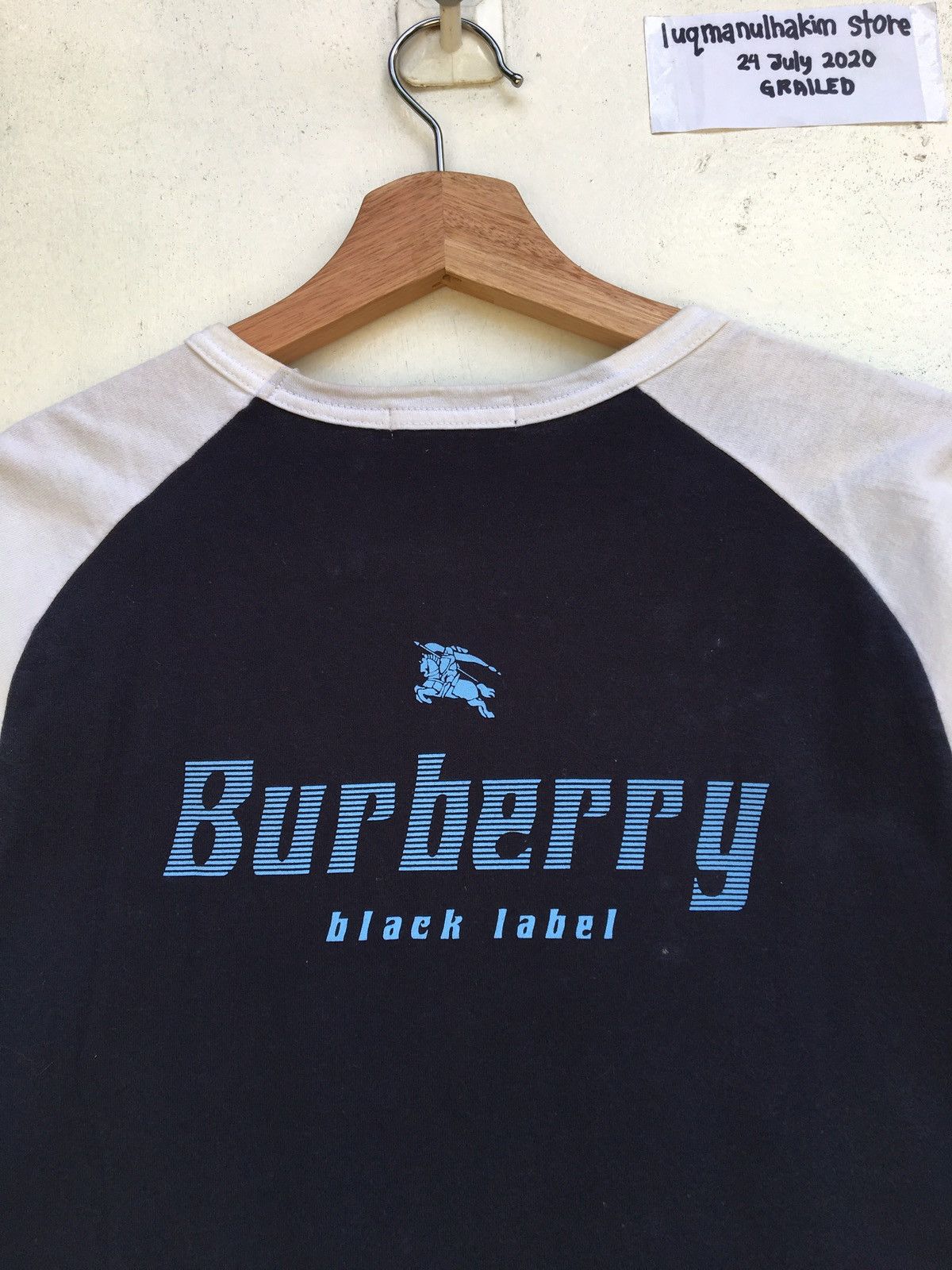 Burberry Vintage Burberry Jet Set Black Label Short Sleeve Size US S / EU 44-46 / 1 - 5 Thumbnail