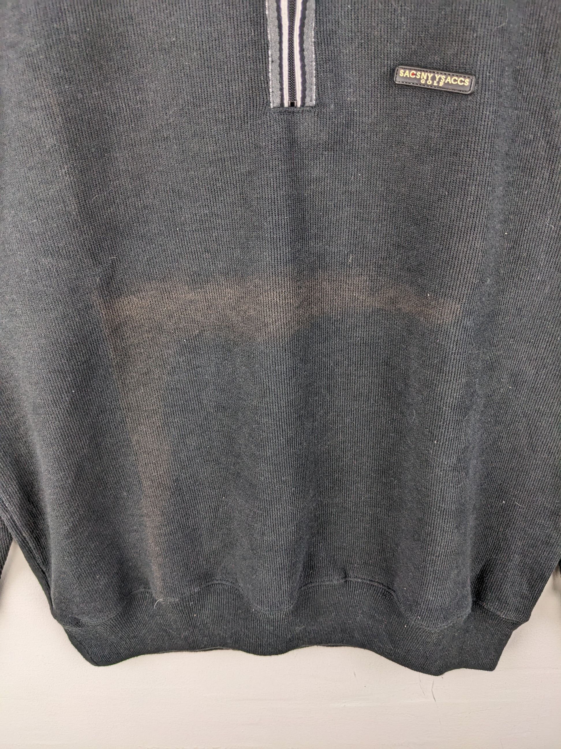 Designer × Japanese Brand × Yohji Yamamoto Sacsny Ysaccs by Yohji Yamamoto Sweatshirt Half Zip Size US M / EU 48-50 / 2 - 10 Thumbnail