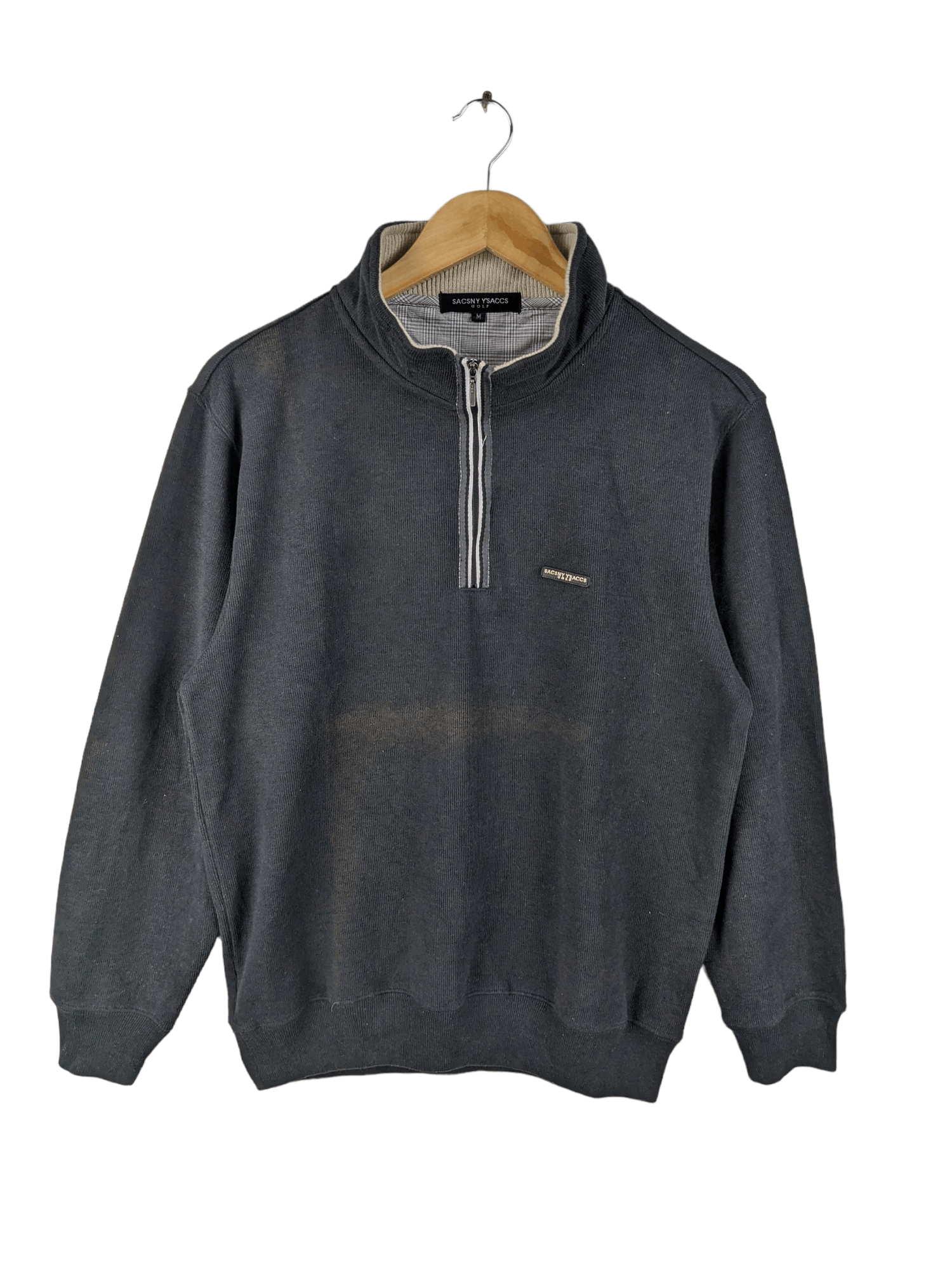 Designer × Japanese Brand × Yohji Yamamoto Sacsny Ysaccs by Yohji Yamamoto Sweatshirt Half Zip Size US M / EU 48-50 / 2 - 1 Thumbnail