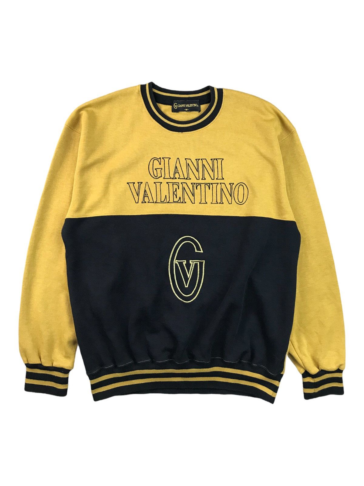 VINTAGE GIANNI VALENTINO SPELL OUT CREWNECK SWEATSHIRT