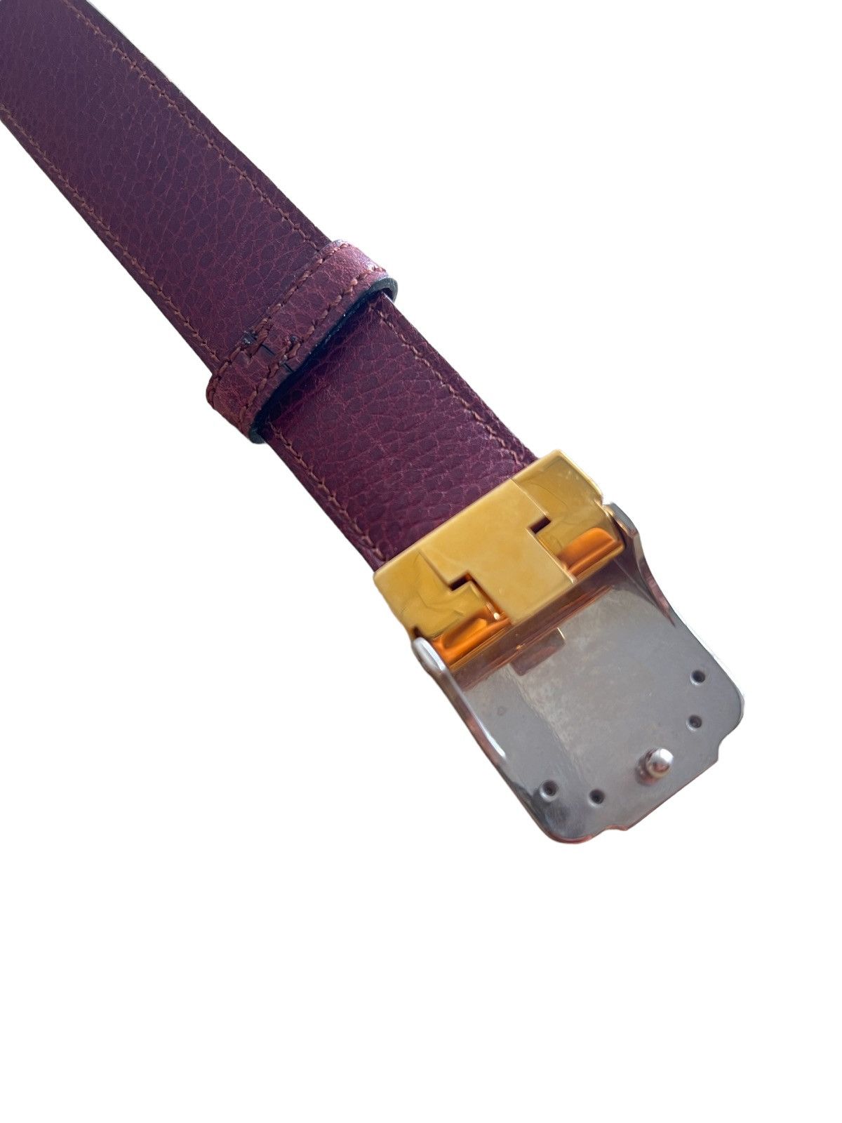Cartier GRAIL🔥Cartier Paris Gold Pleated Buckle Lamb Leather Belt Size ONE SIZE - 5 Thumbnail