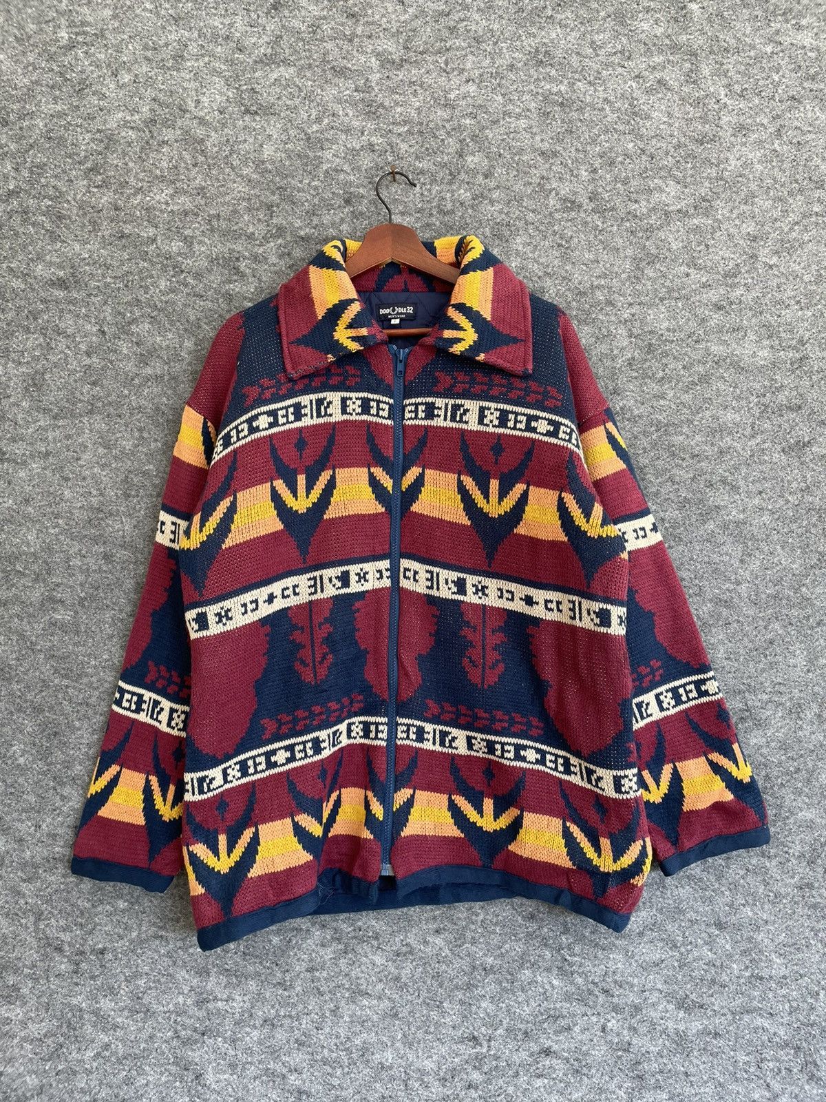 Japanese Brand × Vintage VINTAGE DOODLE 32 AZTEC JACKET Size US L / EU 52-54 / 3 - 1 Thumbnail