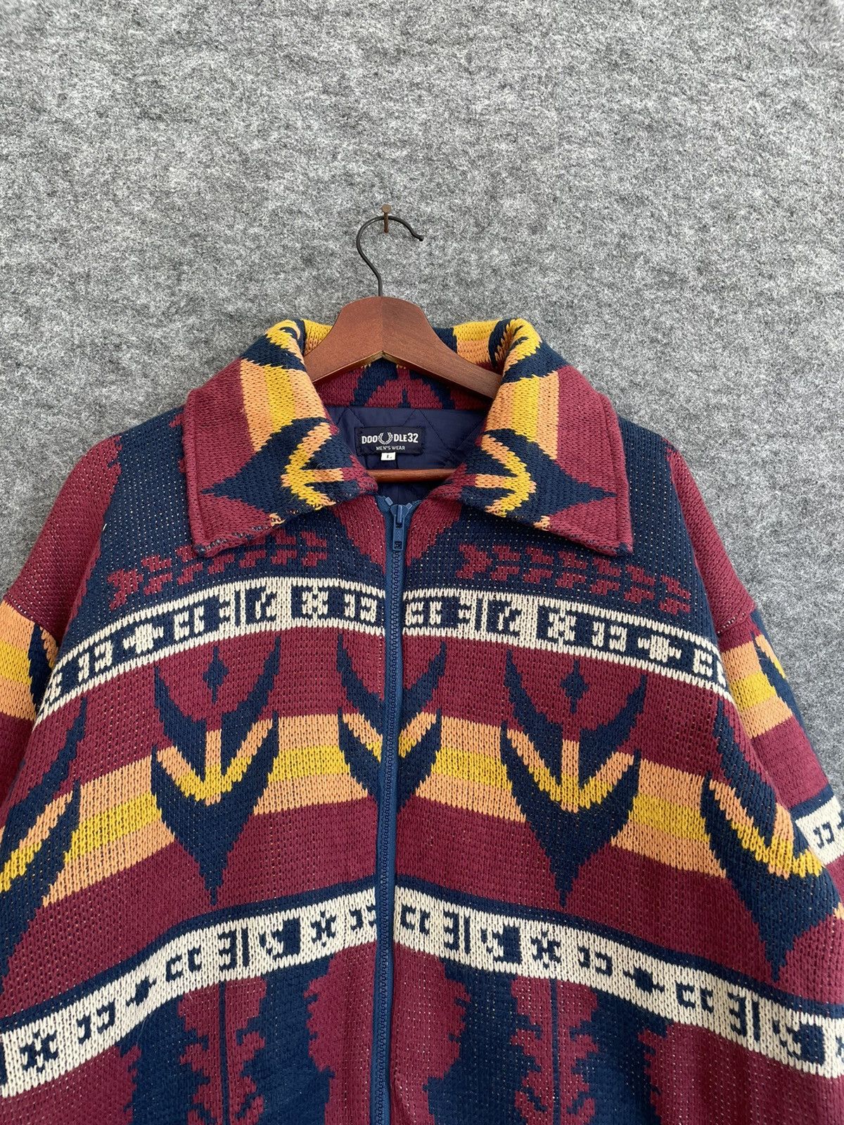 Japanese Brand × Vintage VINTAGE DOODLE 32 AZTEC JACKET Size US L / EU 52-54 / 3 - 2 Thumbnail
