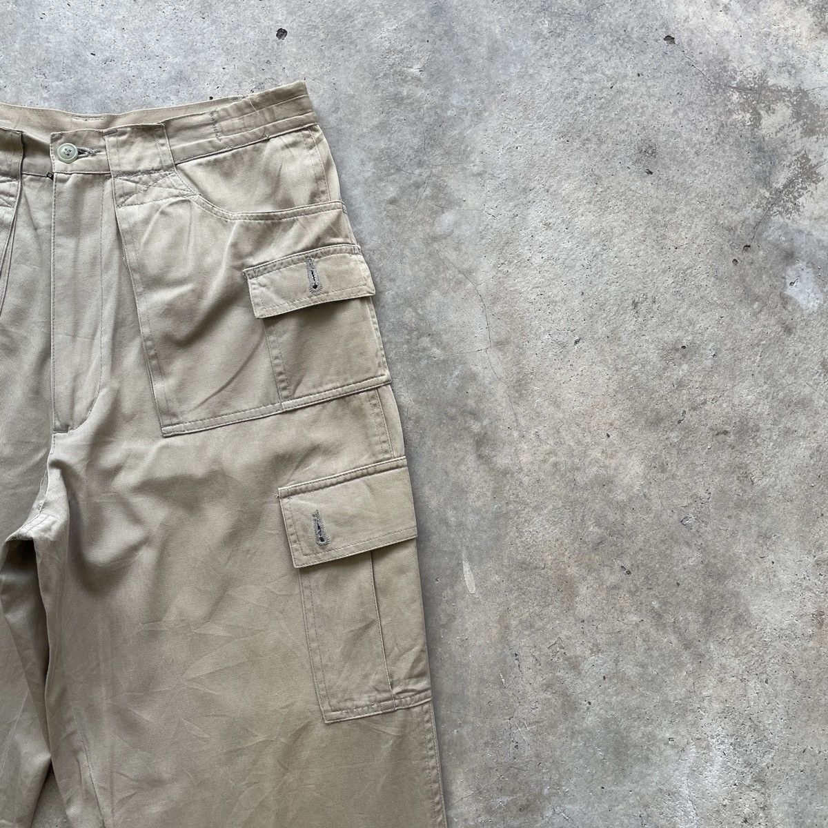 Japanese Brand W28🔥 Japanese Vintage Faded Cargo Pants 8 Pocket Tactical Size US 28 / EU 44 - 6 Thumbnail