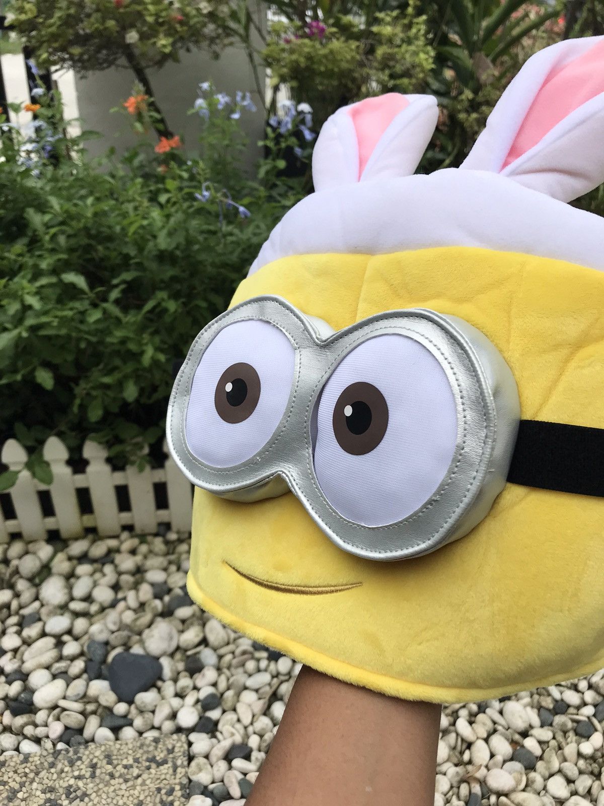Universal Studios DESPICABLE ME MINION MADE PREMIUM PLUSH HATS WITH RABBIT EAR Size ONE SIZE - 2 Thumbnail