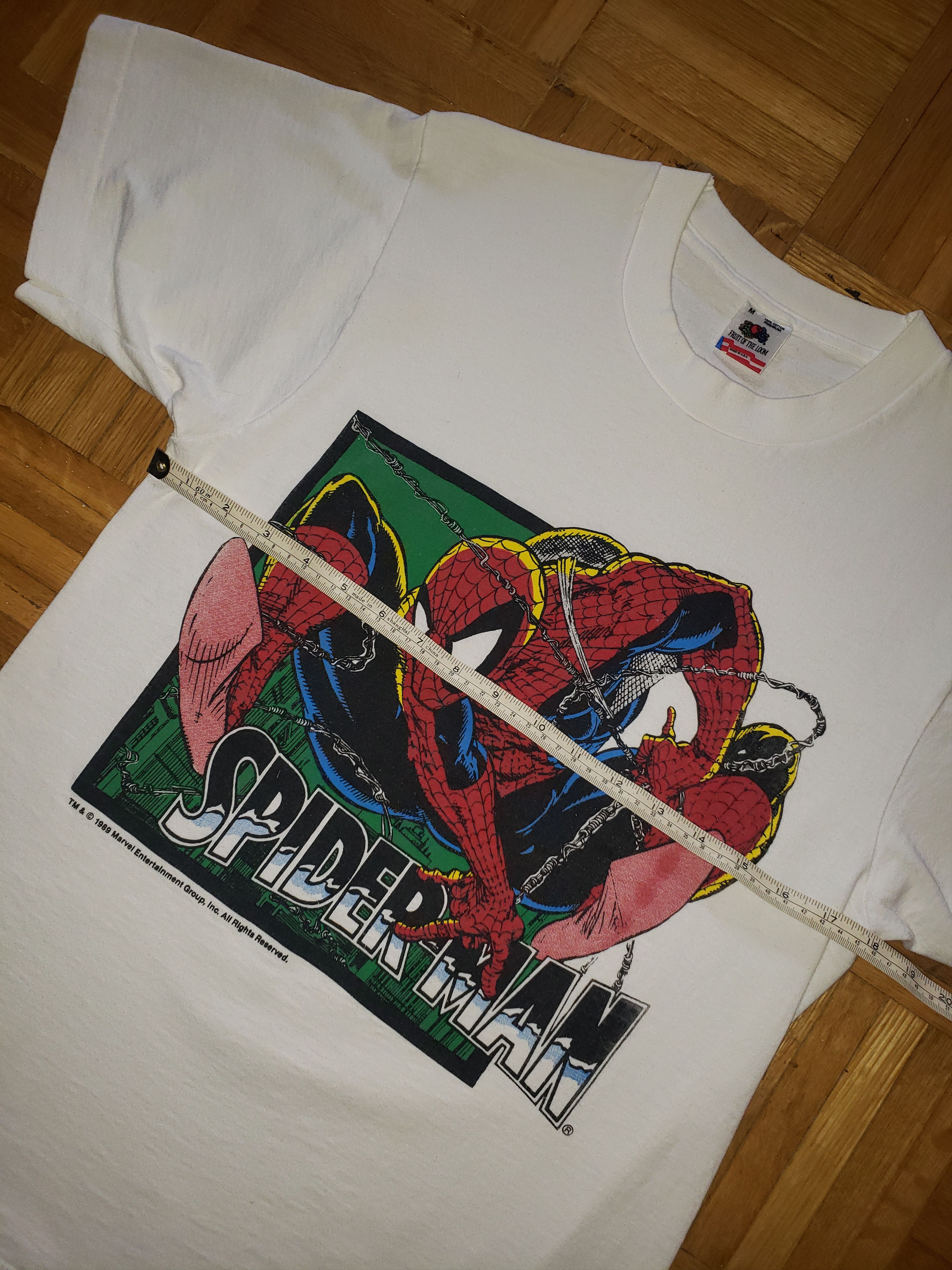 Marvel Comics × Vintage Vintage 1989 Spider Man Shirt Marvel Comics Size US M / EU 48-50 / 2 - 3 Thumbnail