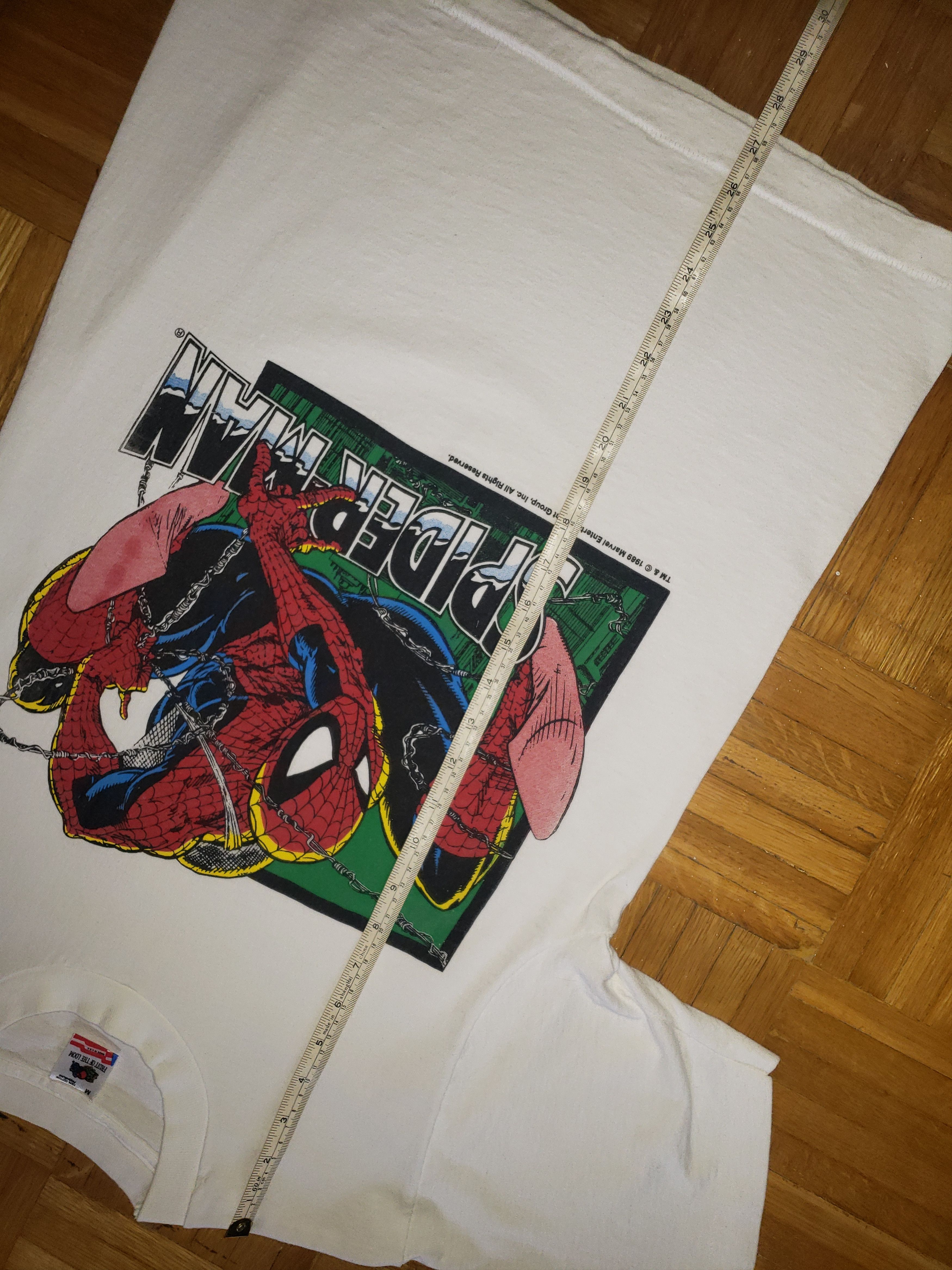 Marvel Comics × Vintage Vintage 1989 Spider Man Shirt Marvel Comics Size US M / EU 48-50 / 2 - 2 Thumbnail