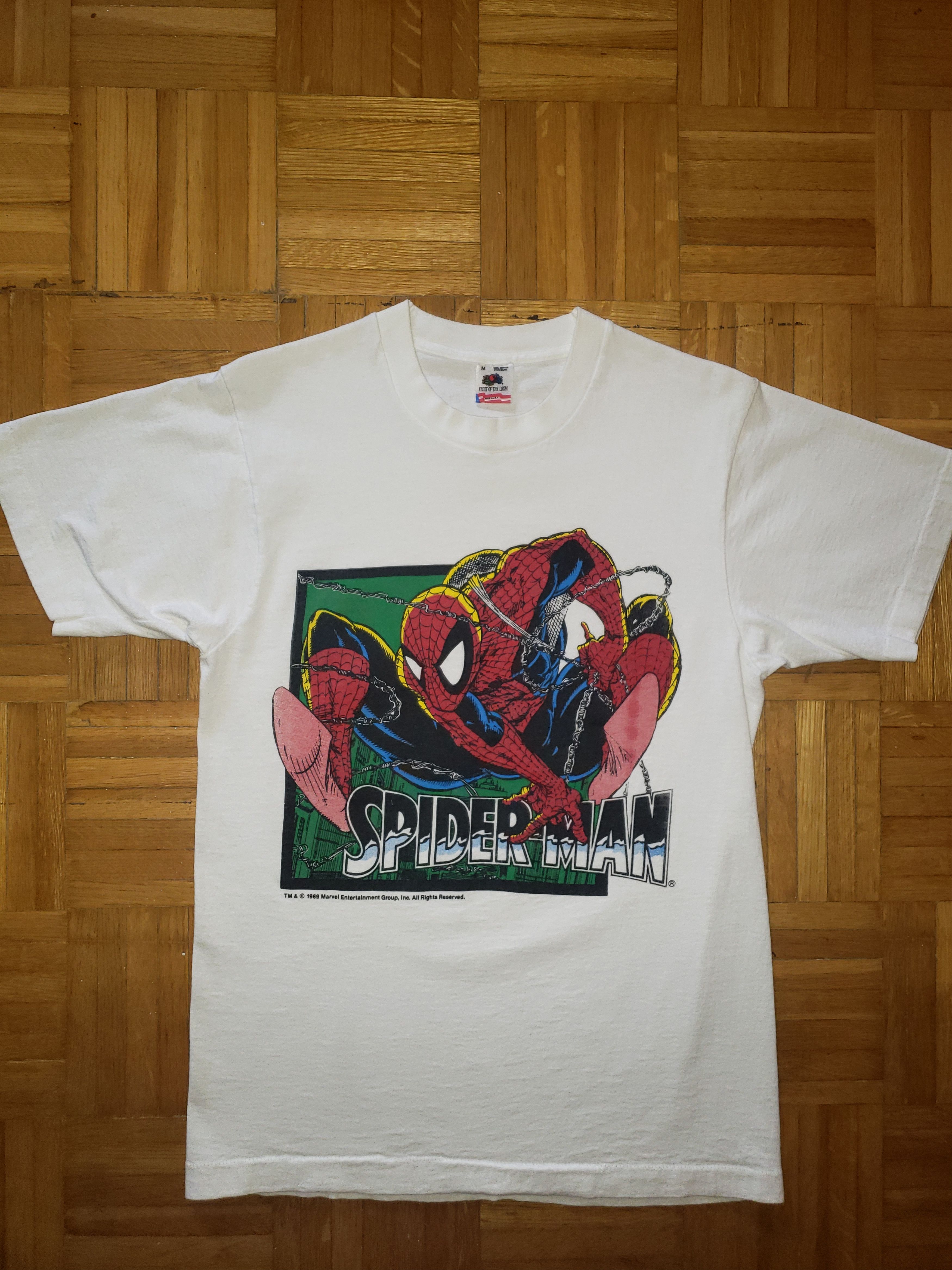 Marvel Comics × Vintage Vintage 1989 Spider Man Shirt Marvel Comics Size US M / EU 48-50 / 2 - 1 Thumbnail