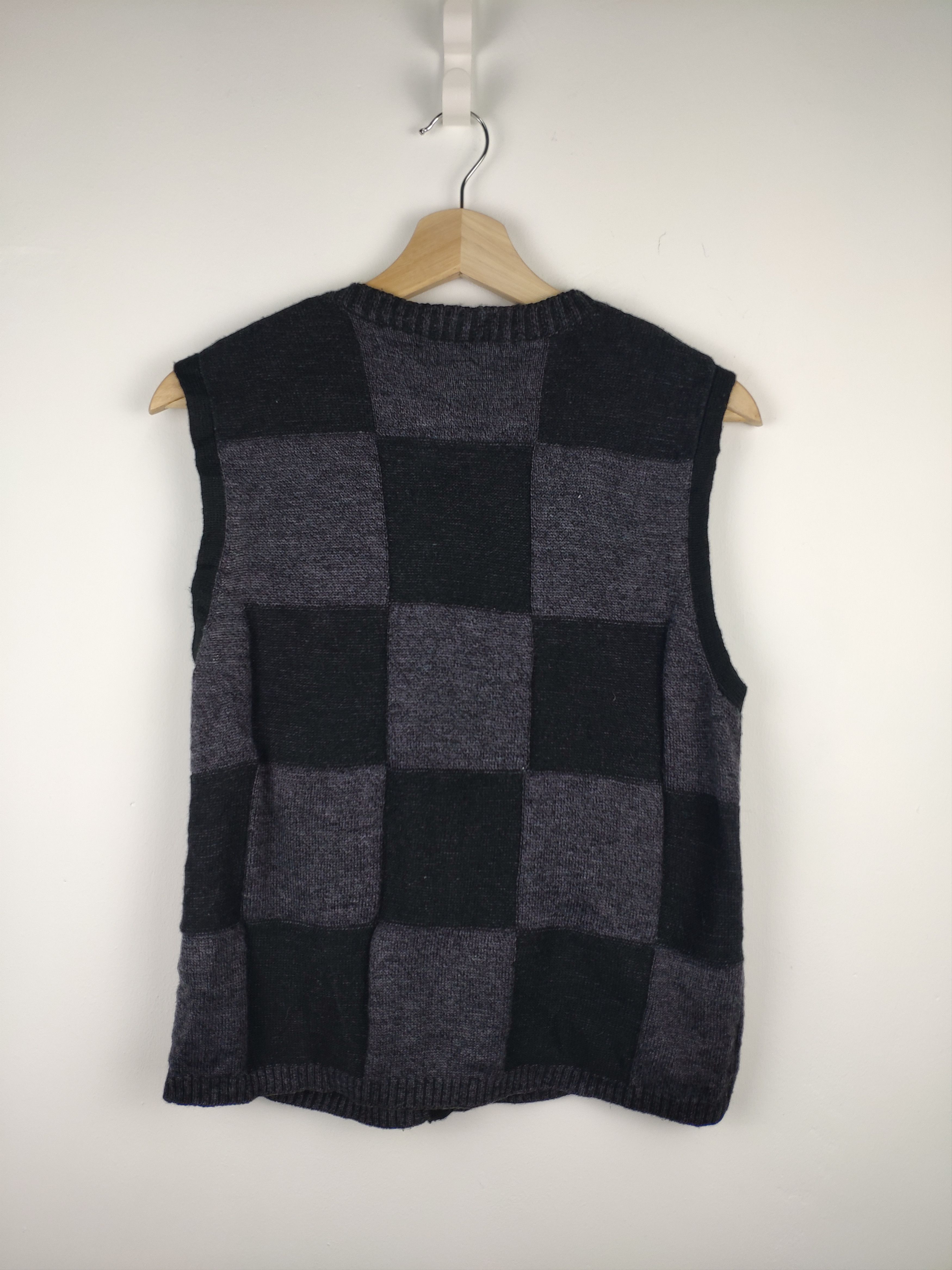 Aran Isles Knitwear × Japanese Brand × Vintage Vintage Wool Knit Vest Patchwork Kapital Boro Style Size US XS / EU 42 / 0 - 6 Thumbnail