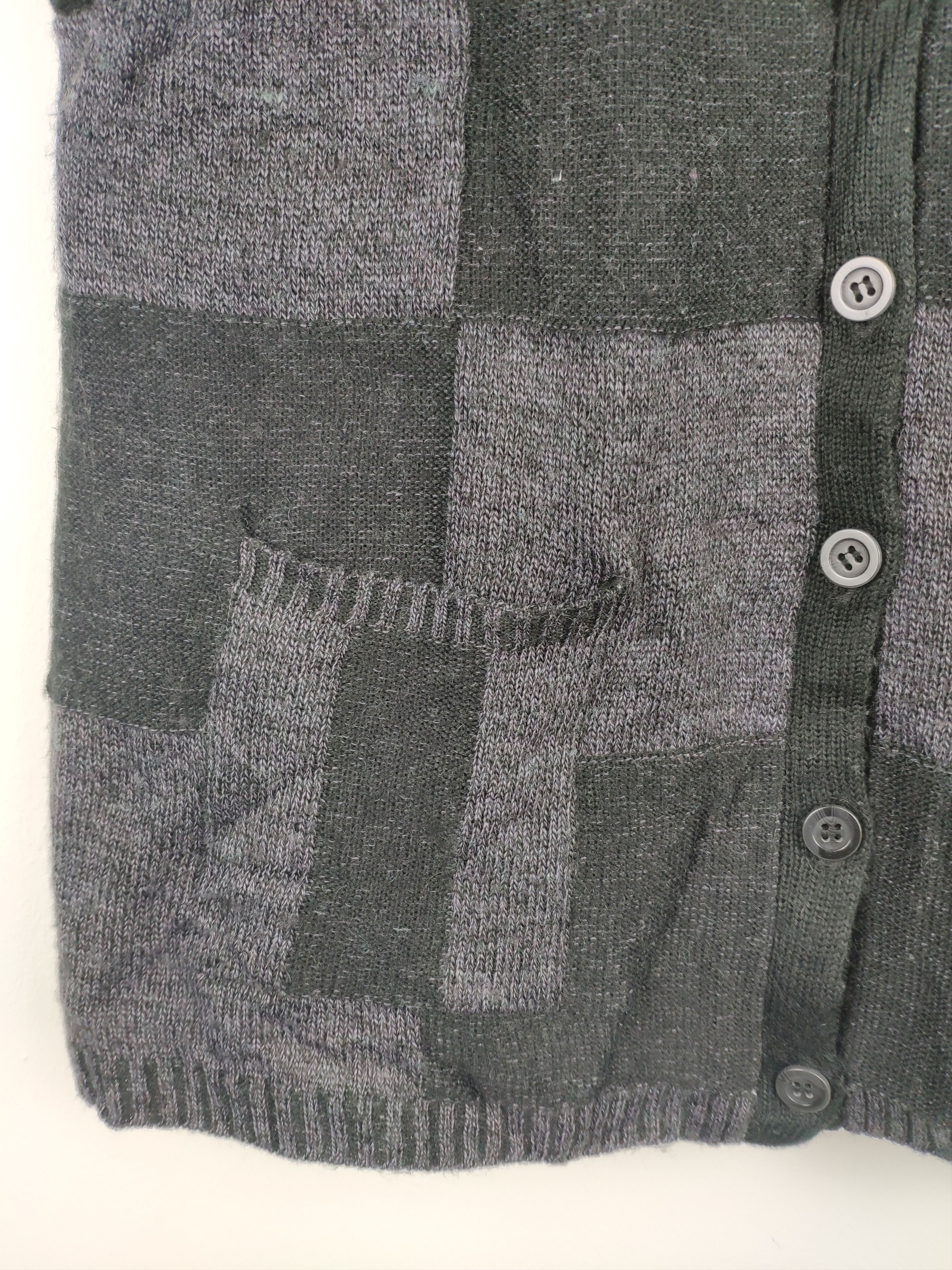 Aran Isles Knitwear × Japanese Brand × Vintage Vintage Wool Knit Vest Patchwork Kapital Boro Style Size US XS / EU 42 / 0 - 3 Thumbnail