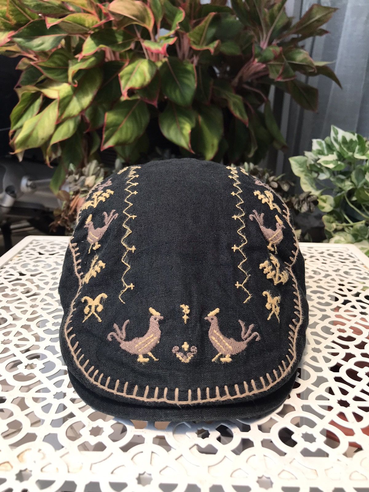 Japanese Brand BOLD GRACE HATS FLAT CAP NEWSBOY IVY SASHIKO Size ONE SIZE - 1 Thumbnail
