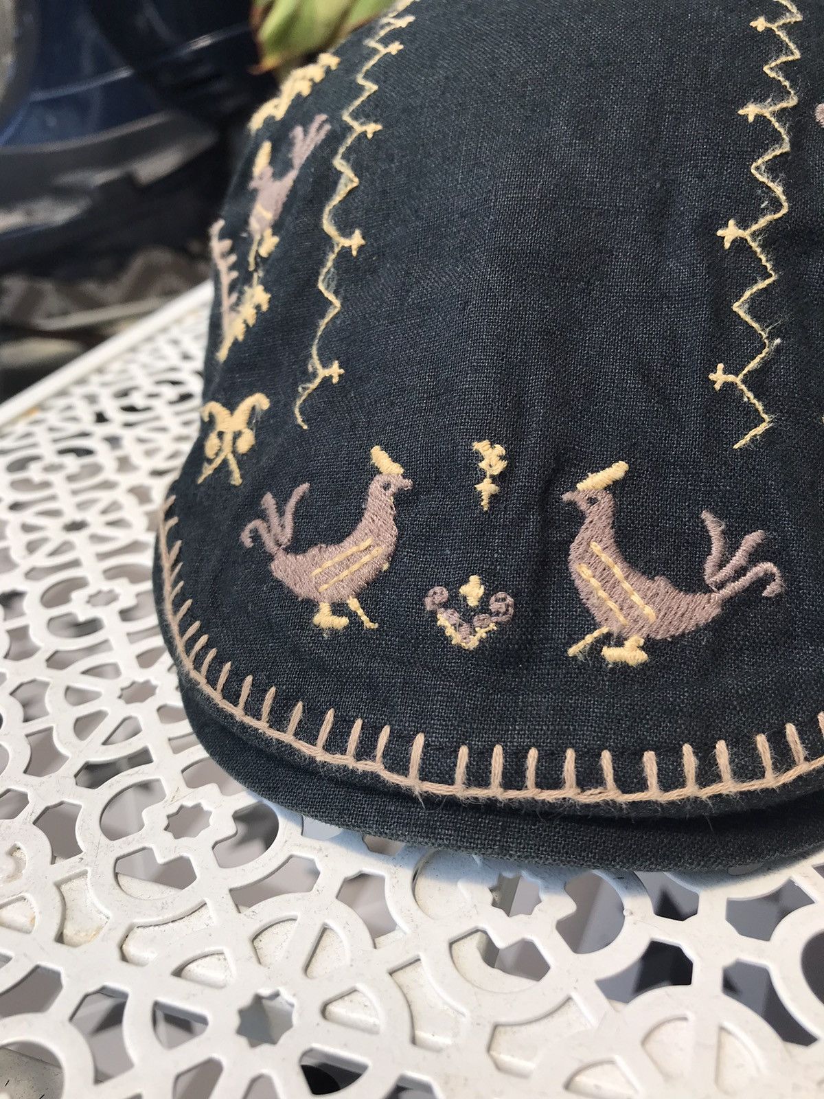 Japanese Brand BOLD GRACE HATS FLAT CAP NEWSBOY IVY SASHIKO Size ONE SIZE - 2 Thumbnail