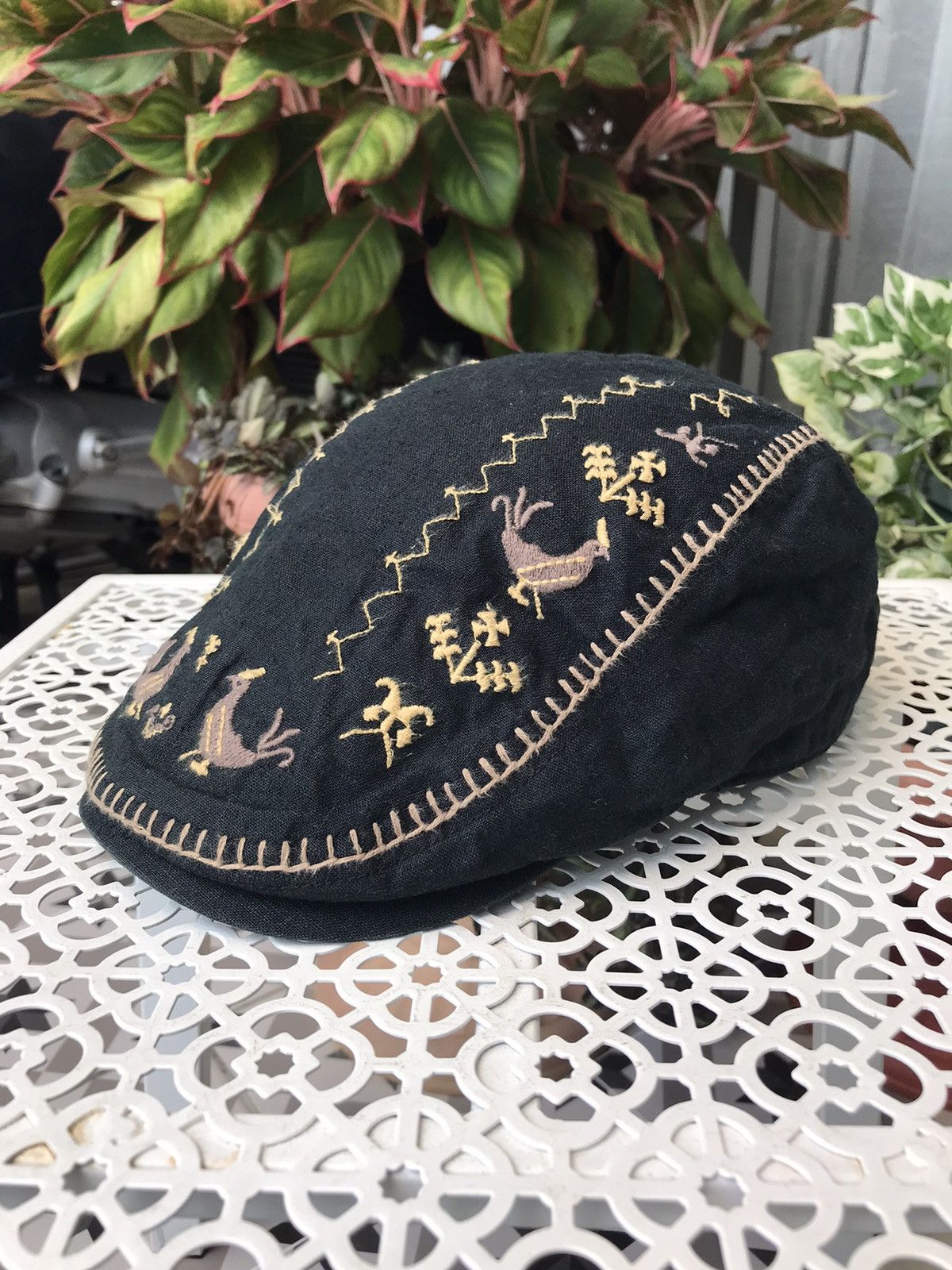 Japanese Brand BOLD GRACE HATS FLAT CAP NEWSBOY IVY SASHIKO Size ONE SIZE - 3 Thumbnail