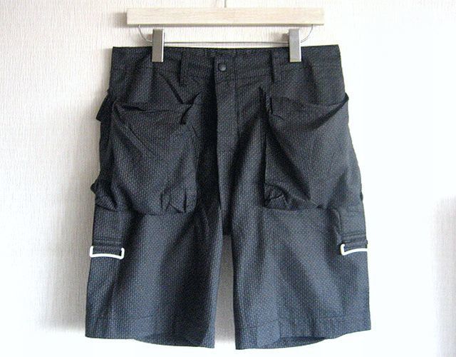 Pre-owned Mountain Research Ss2017 “bootleg Shorts” Zip In Half In Black