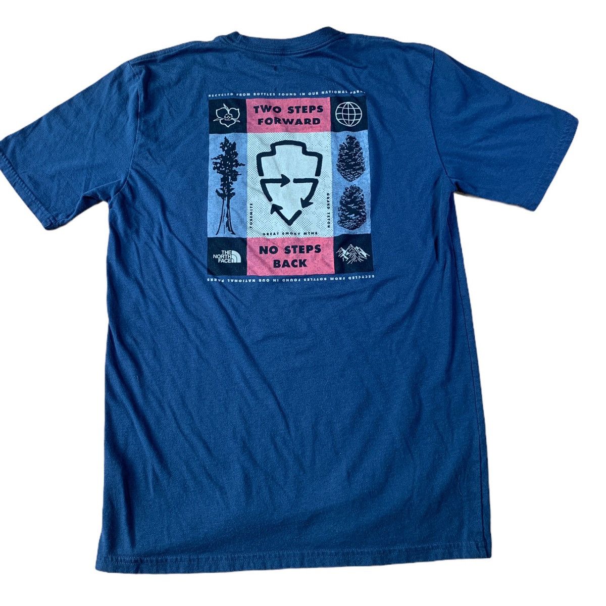 The North Face × Vintage The North Face Pocket T Shirt Made From Recycled Bottles Size US S / EU 44-46 / 1 - 2 Thumbnail