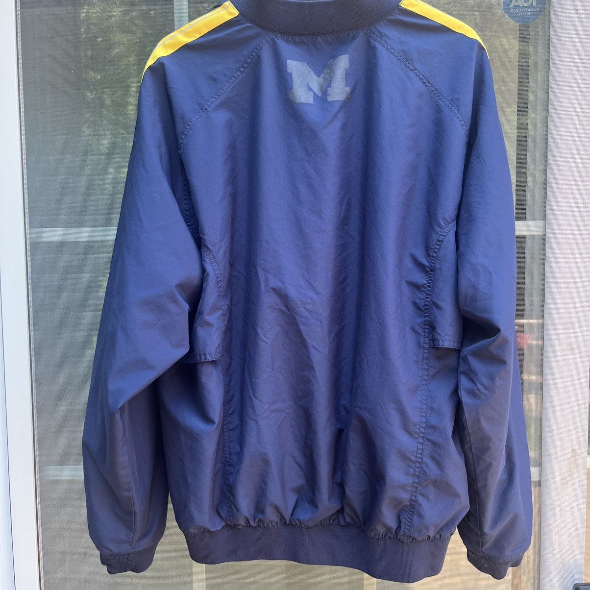 Nike × Vintage Vintage University of Michigan Quarter Zip Windbreaker Size US L / EU 52-54 / 3 - 3 Thumbnail