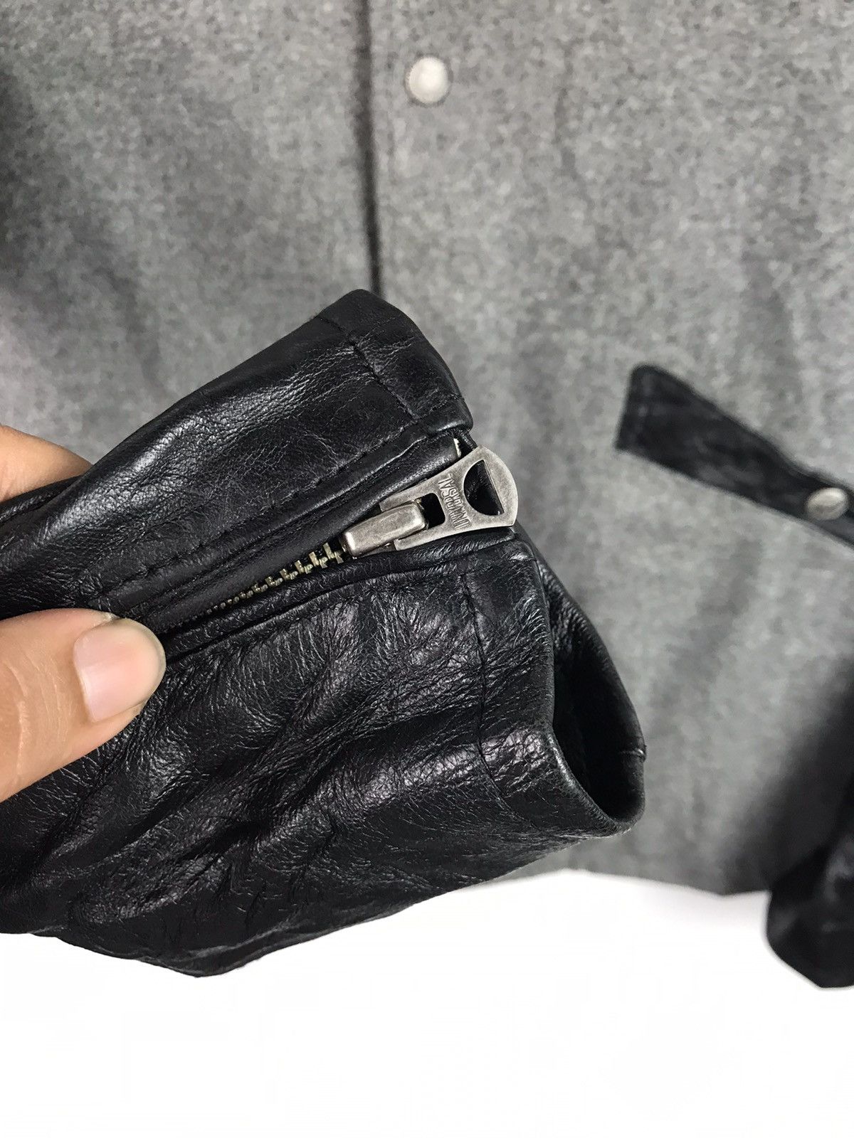 If Six Was Nine Cafe Racers Wool leather jacket rare design Size US L / EU 52-54 / 3 - 8 Thumbnail