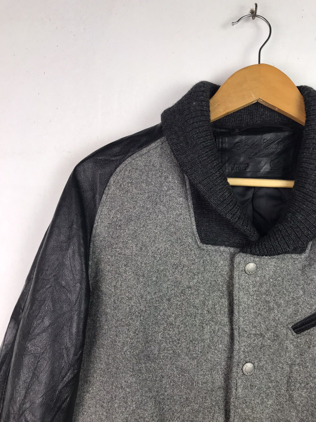 If Six Was Nine Cafe Racers Wool leather jacket rare design Size US L / EU 52-54 / 3 - 6 Thumbnail