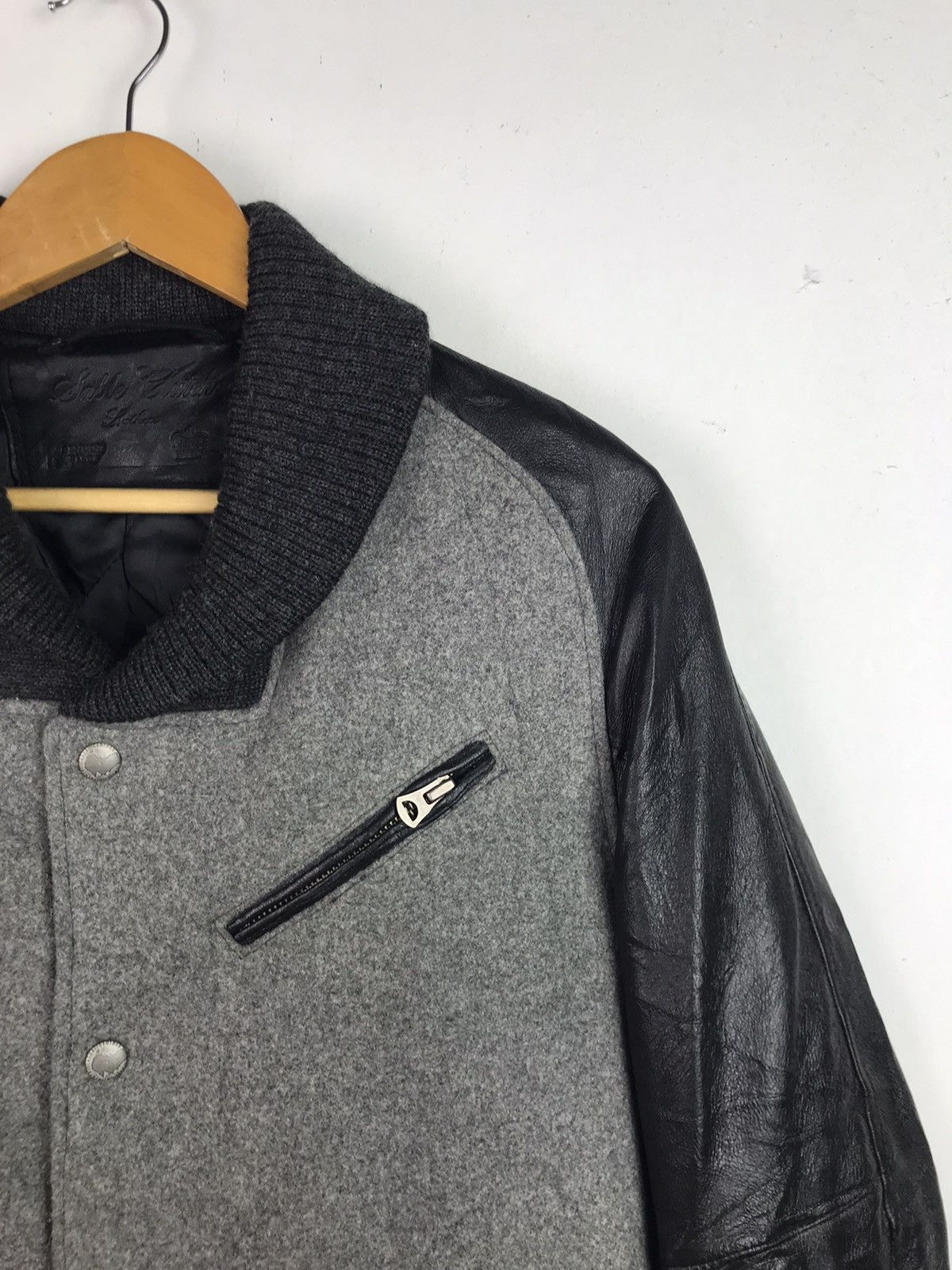 If Six Was Nine Cafe Racers Wool leather jacket rare design Size US L / EU 52-54 / 3 - 5 Thumbnail