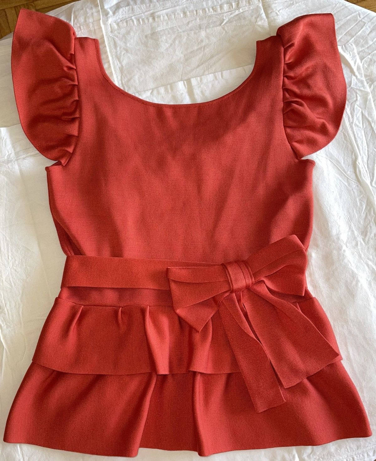 Dior Coral Orange Pure Silk Dior Top Size S / US 4 / IT 40 - 1 Thumbnail