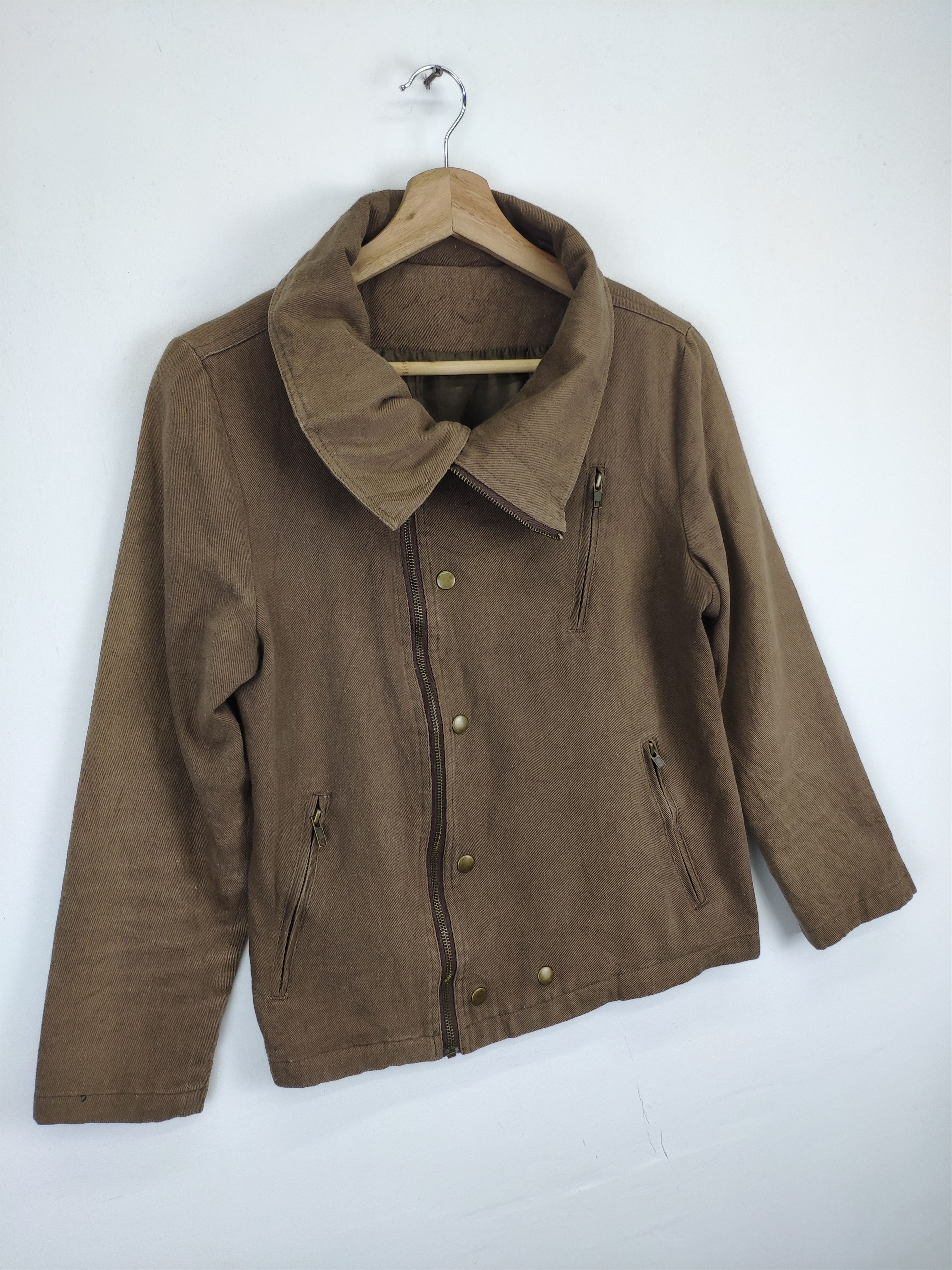 Japanese Brand × Vintage Vintage Cropped Double Collar Punk Jacket Style Size S / US 4 / IT 40 - 7 Thumbnail
