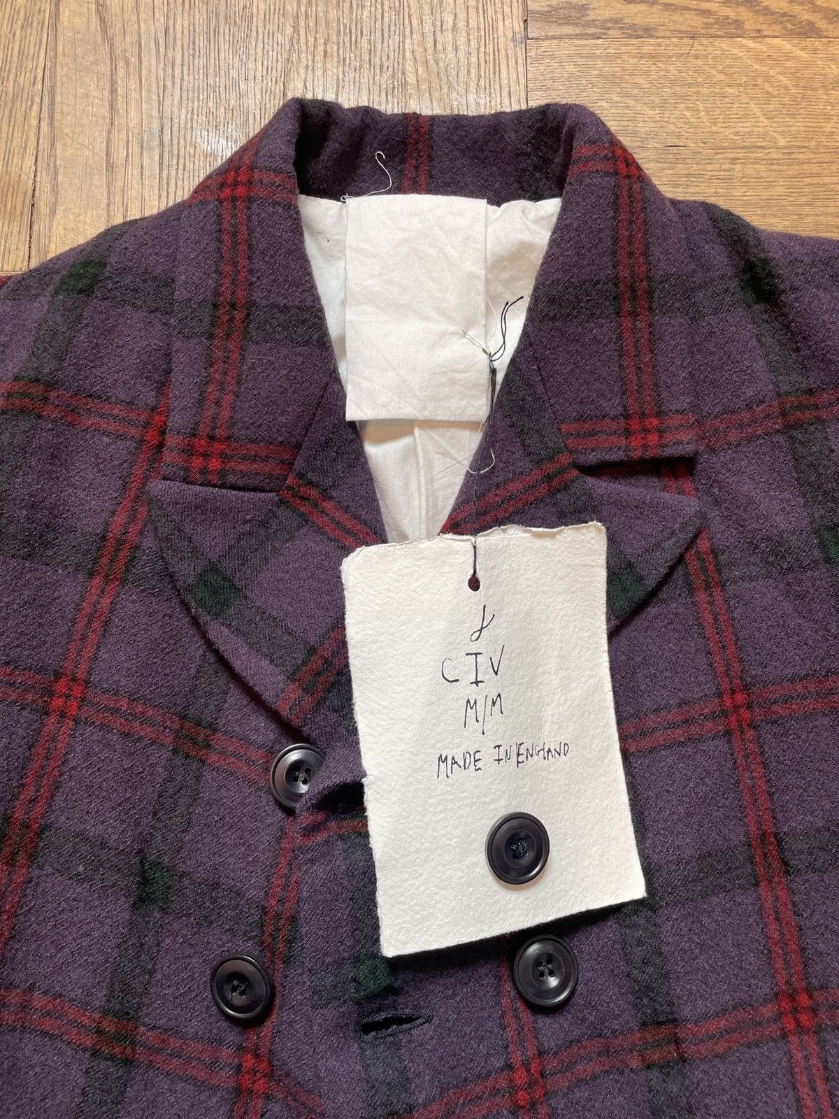 John Alexander Skelton AW18 CIV Double Breasted Raw Edge Coat Size US M / EU 48-50 / 2 - 2 Thumbnail