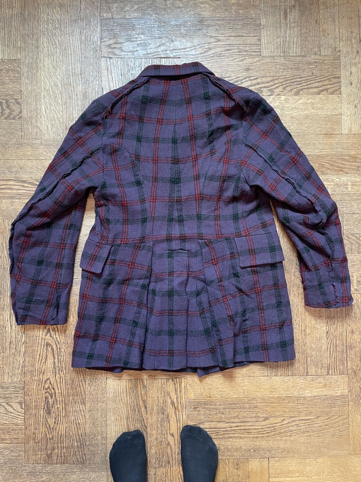 John Alexander Skelton AW18 CIV Double Breasted Raw Edge Coat Size US M / EU 48-50 / 2 - 5 Thumbnail