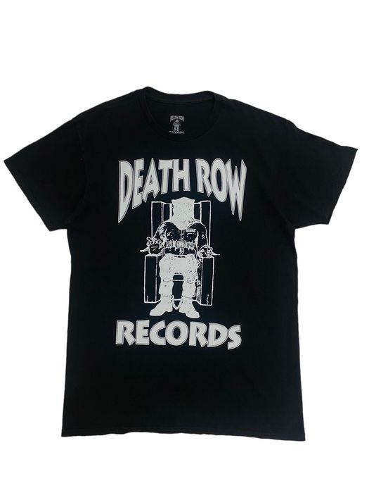 DEATH ROW RECORDS Rap T-shirt, Men's M size cotton black type Vintage Second Hand