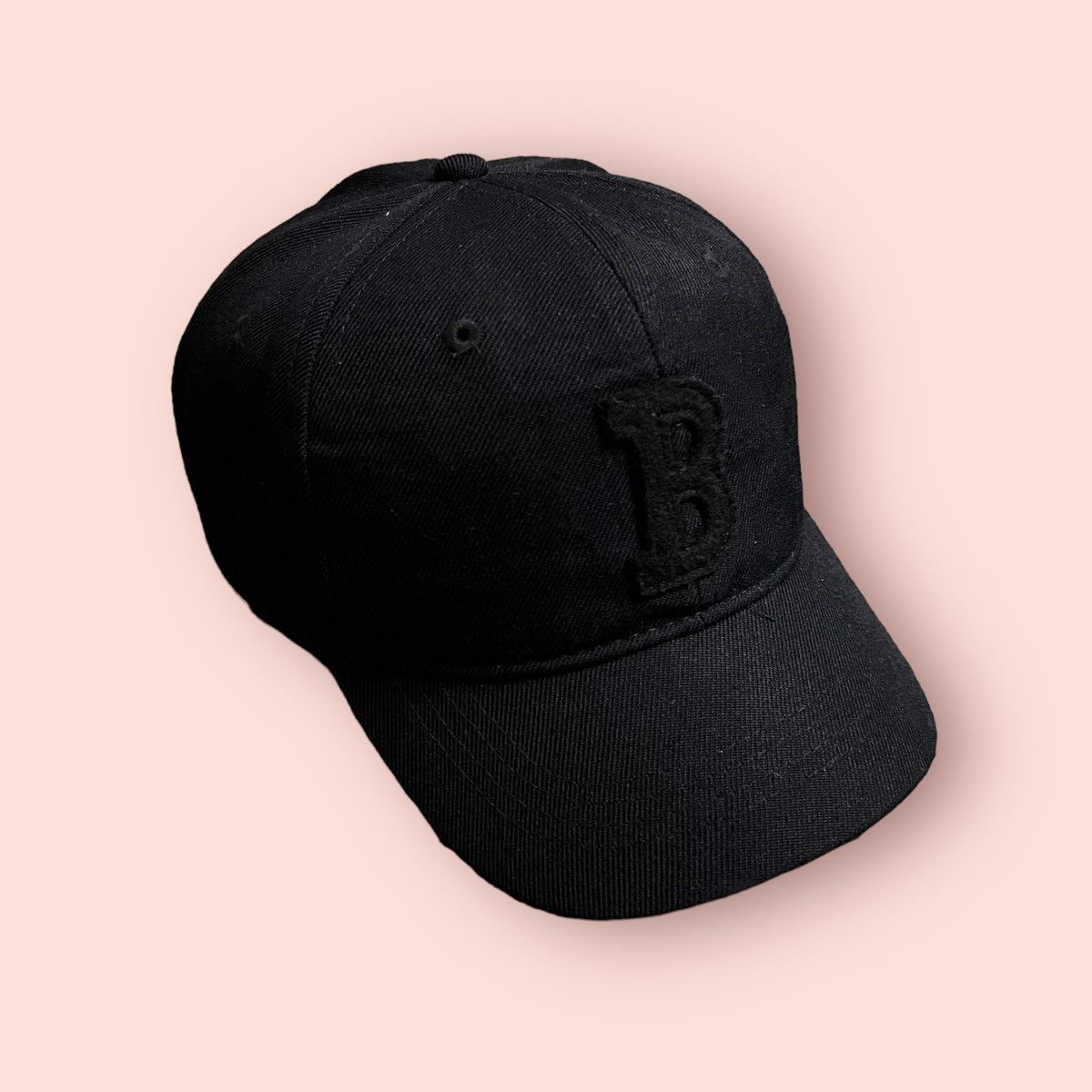 VINTAGE BEAMS B LOGO PATCH SHORT VISOR SNAPBACK CAP