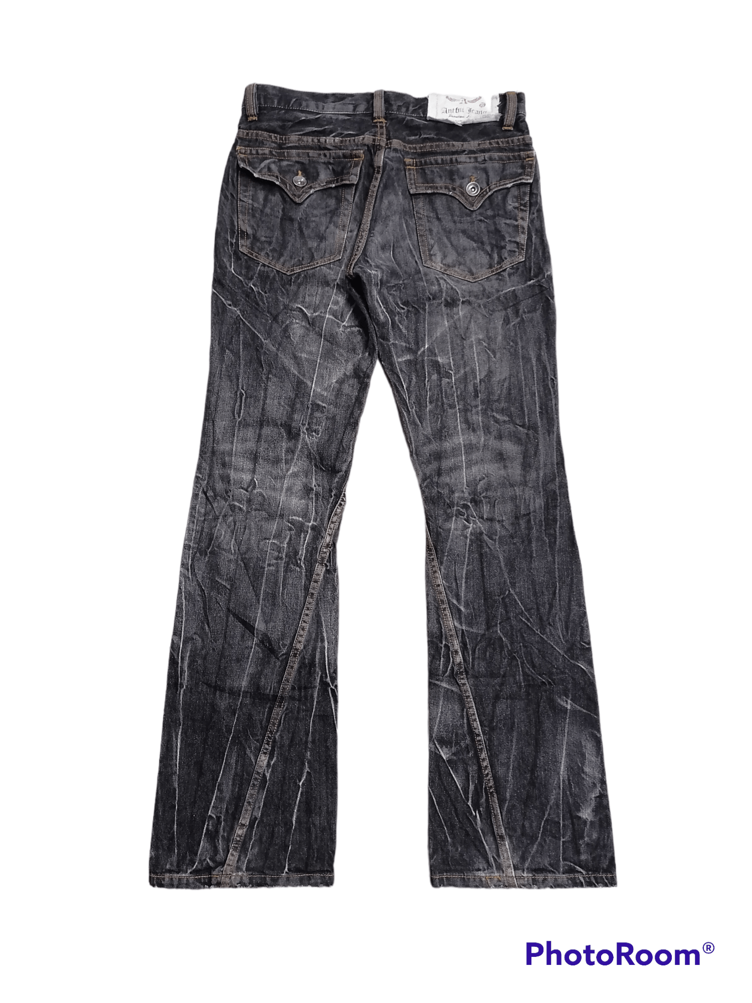 Hysteric Glamour × Japanese Brand FLARED TWIST🔥Antfui Jeans Distressed Denim Pants⚡⚡⚡ Size US 31 - 6 Thumbnail
