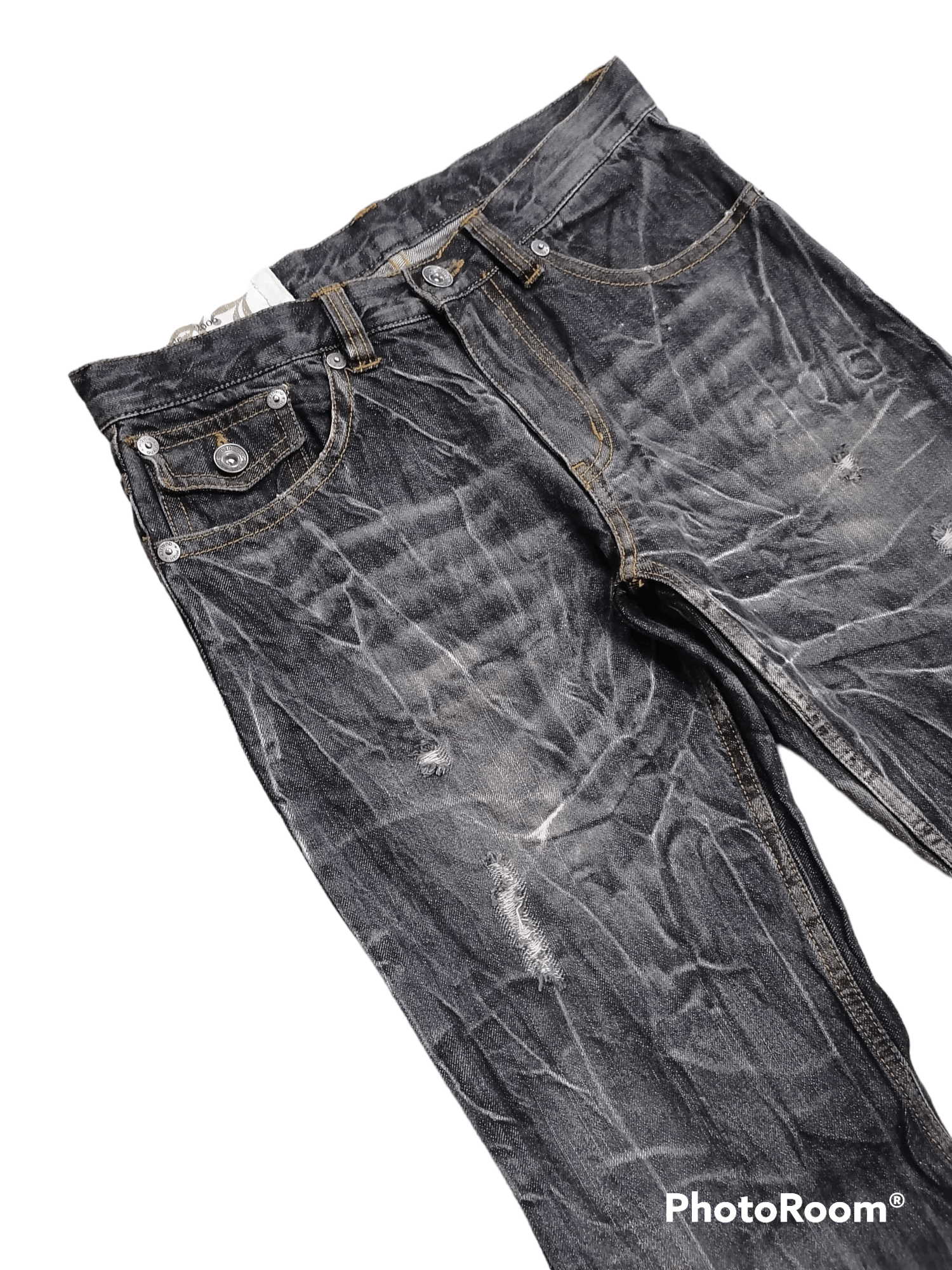 Hysteric Glamour × Japanese Brand FLARED TWIST🔥Antfui Jeans Distressed Denim Pants⚡⚡⚡ Size US 31 - 4 Thumbnail
