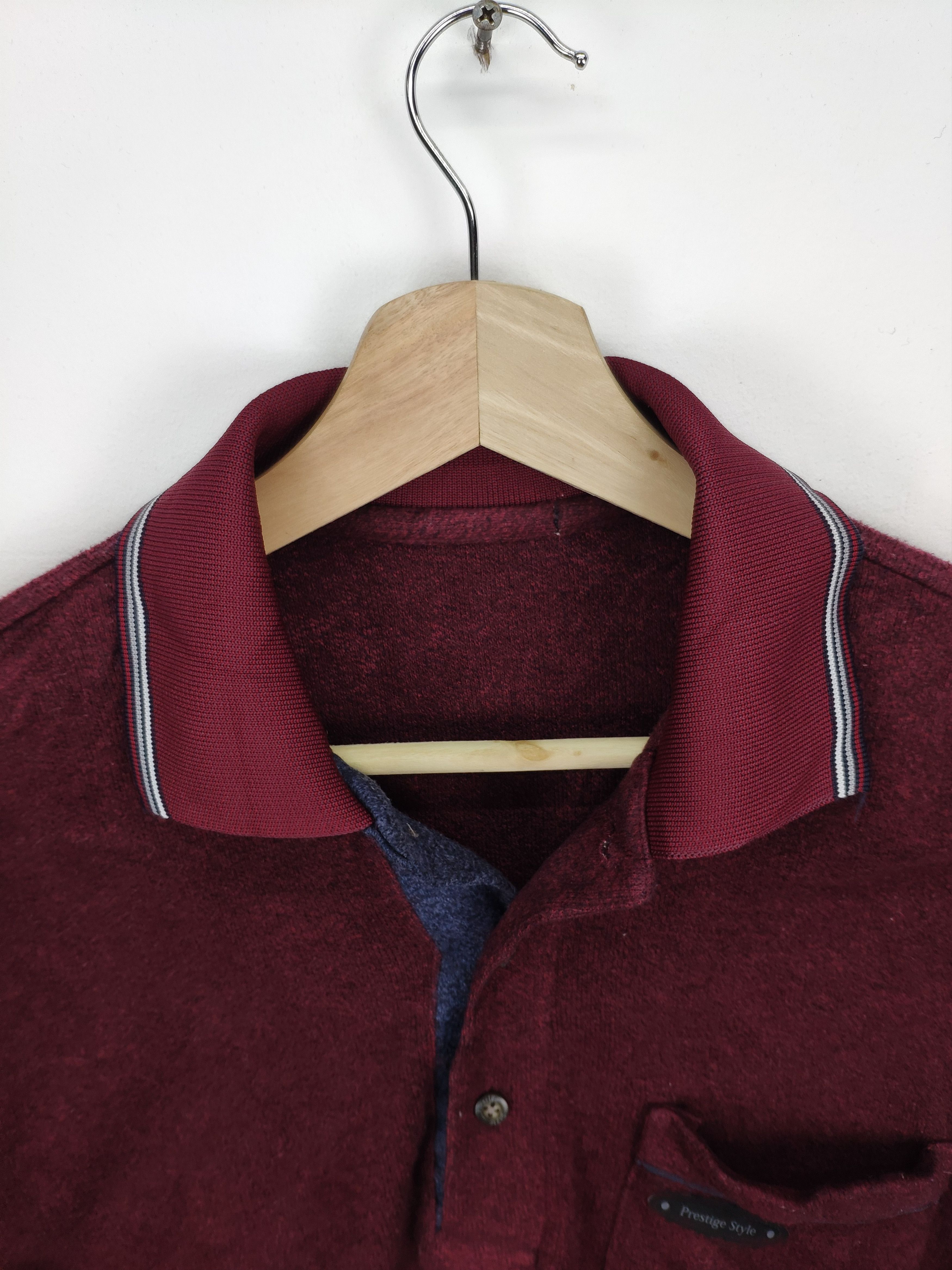 Japanese Brand × Vintage Vintage Polo Shirt Long Sleeve by Topvalu Size US M / EU 48-50 / 2 - 8 Thumbnail