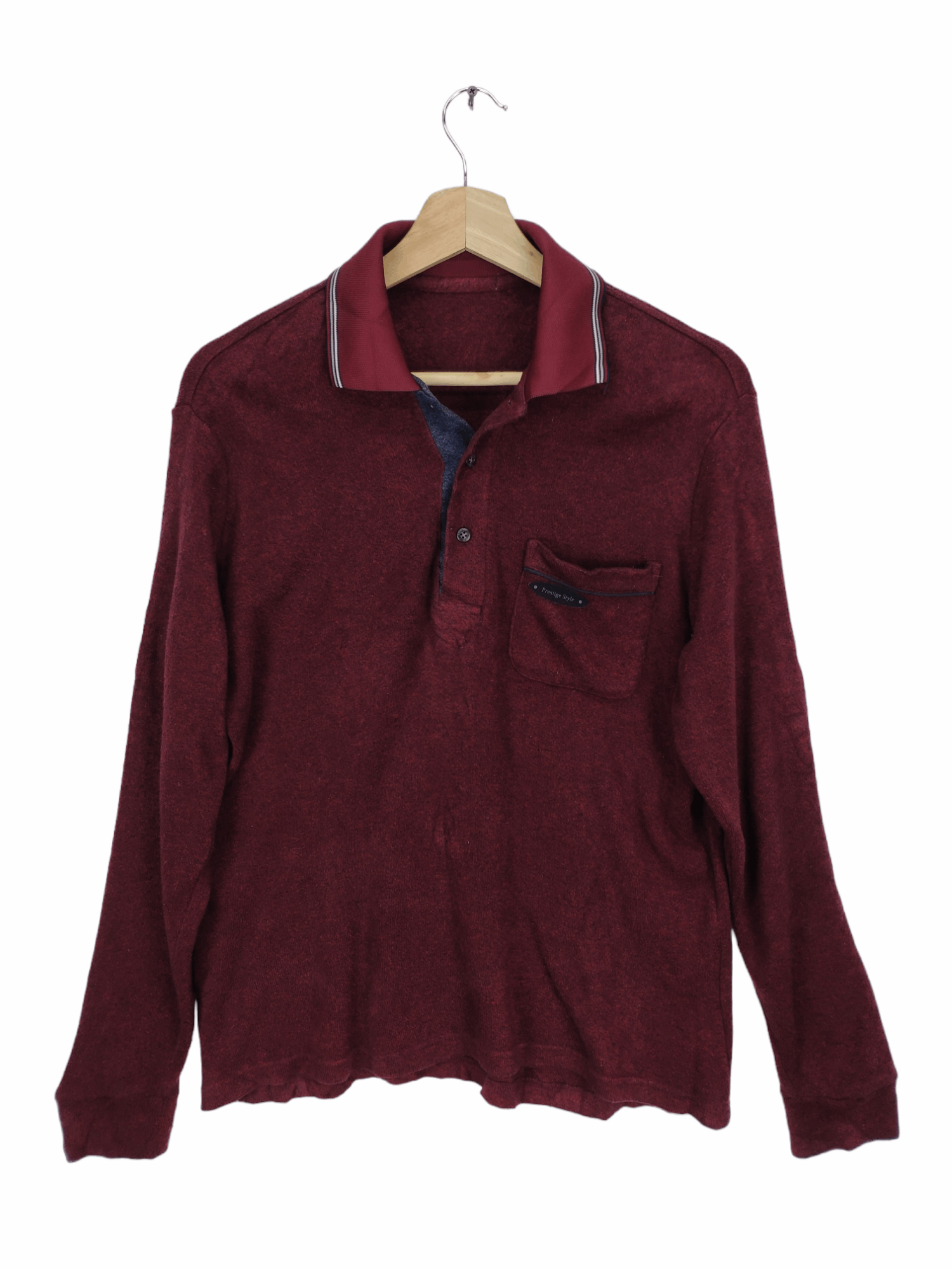 Japanese Brand × Vintage Vintage Polo Shirt Long Sleeve by Topvalu Size US M / EU 48-50 / 2 - 1 Thumbnail