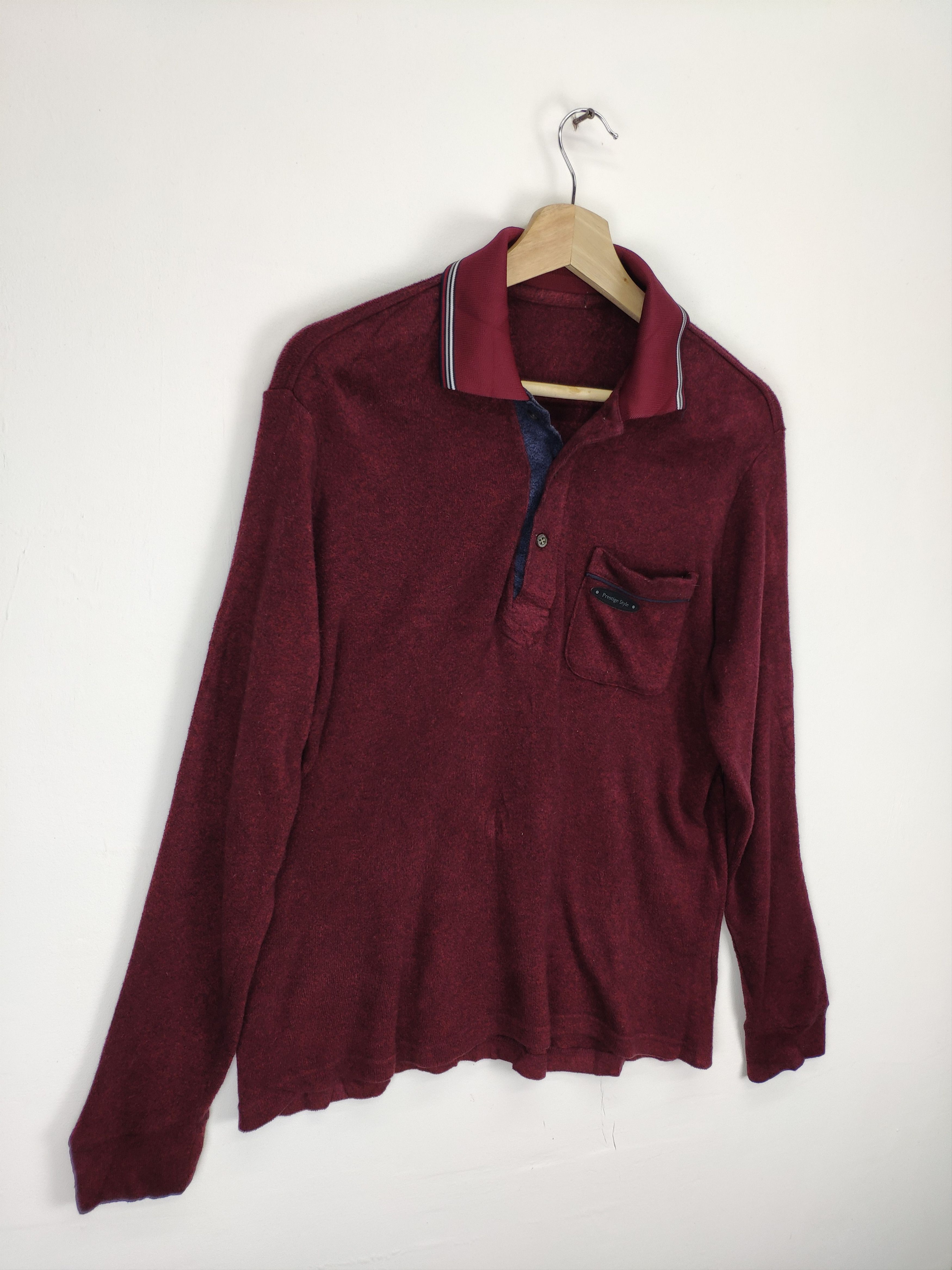 Japanese Brand × Vintage Vintage Polo Shirt Long Sleeve by Topvalu Size US M / EU 48-50 / 2 - 3 Thumbnail