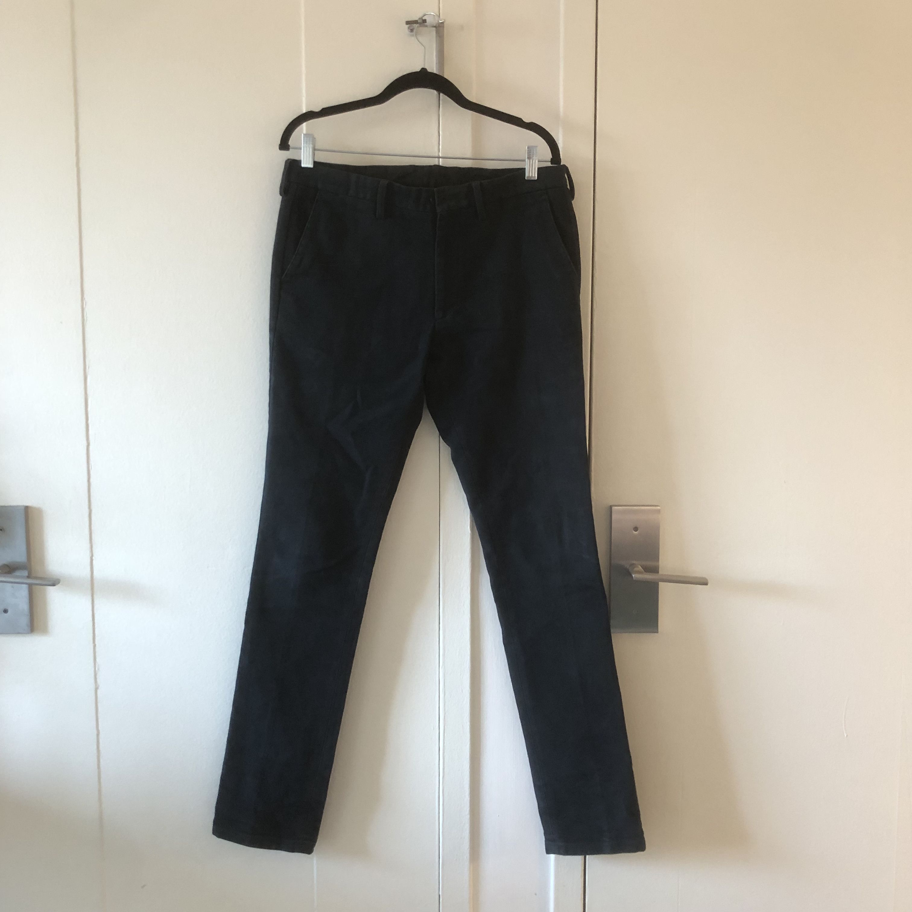 image of Raf By Raf Simons Trousers in Navy, Men's (Size 33)