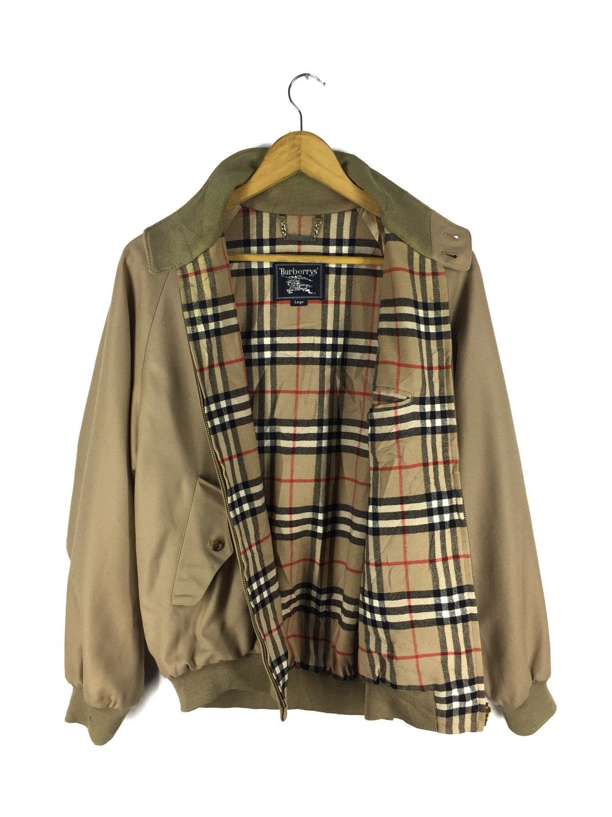 Burberry VINTAGE BURBERRYS WOOL BOMBER JACKET Size US L / EU 52-54 / 3 - 3 Thumbnail